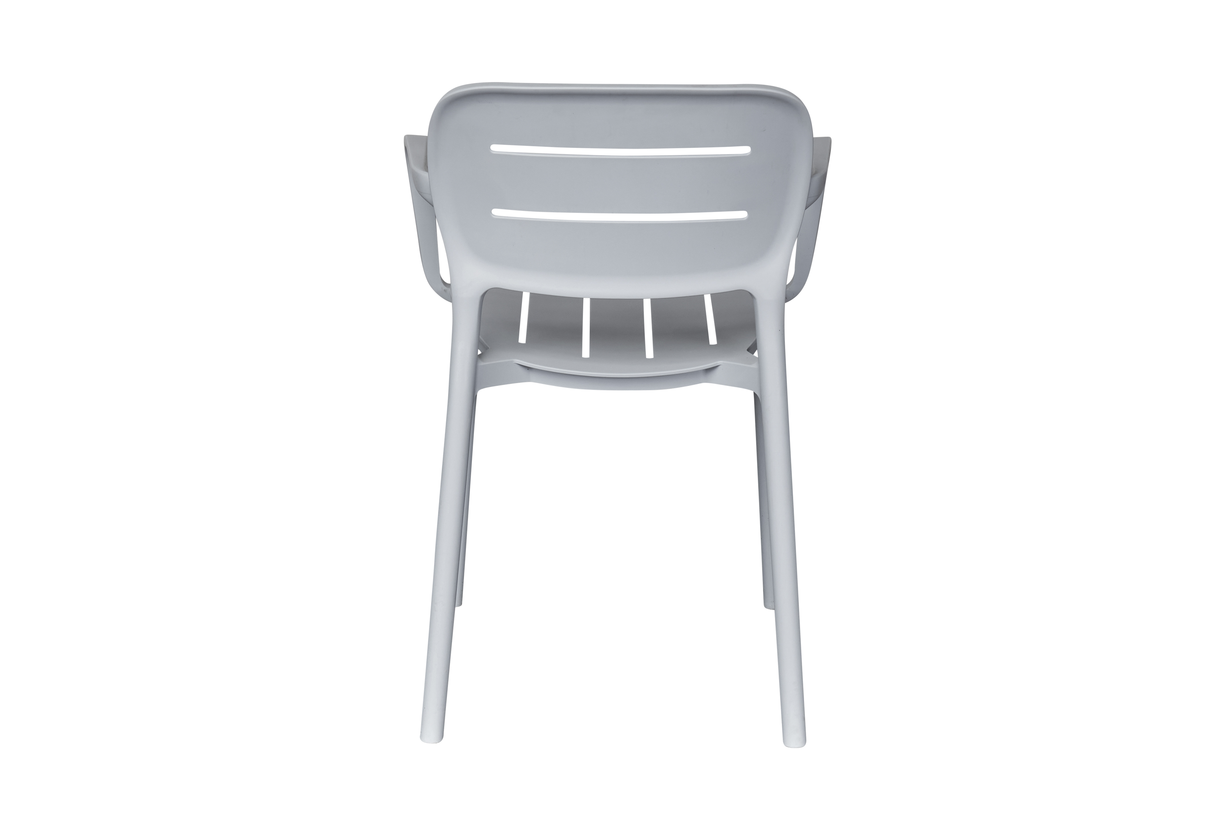 Stuhl stapelbar, Outdoor, grau - Veti