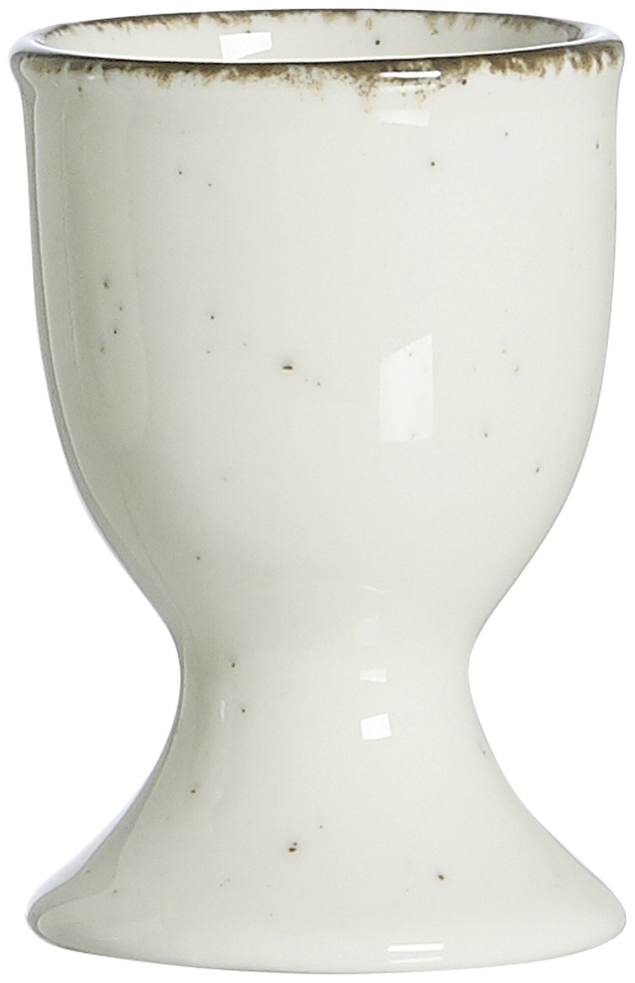 Eierbecher Casa Creme 5 cm - Porzellan, spülmaschinenfest, x-förmig, beige