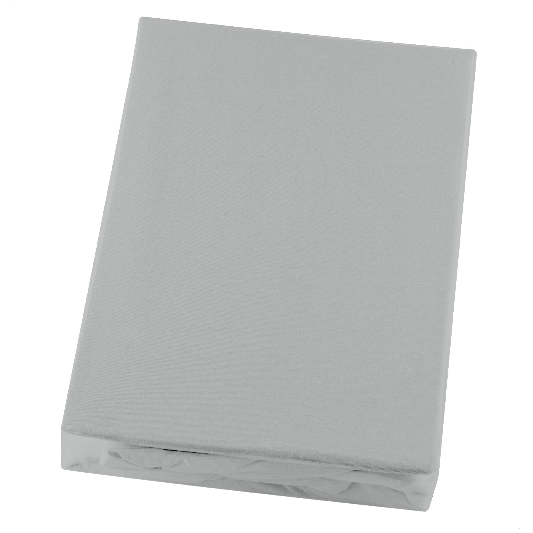 Spannbetttuch Casea Natürlich Madrid - 100x220cm, Silber (Silbergrau)