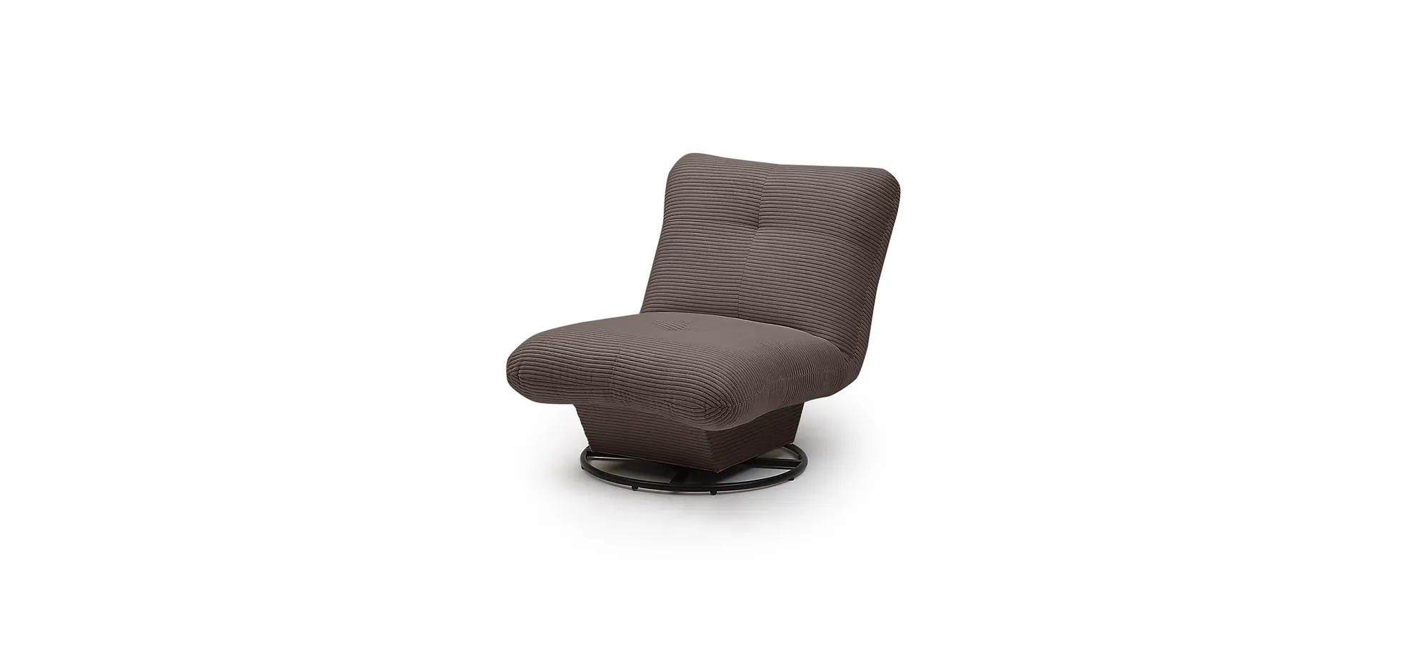 Drehsessel - Stoff, Mocca