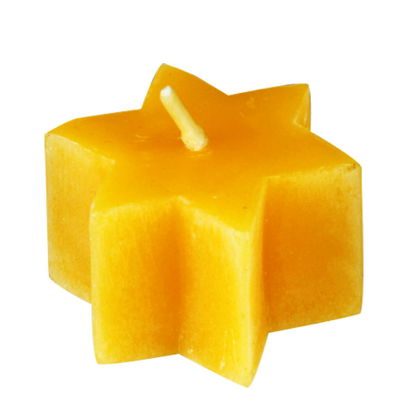 Bienenwachs Stern natur 50er-Pack - 18x40mm