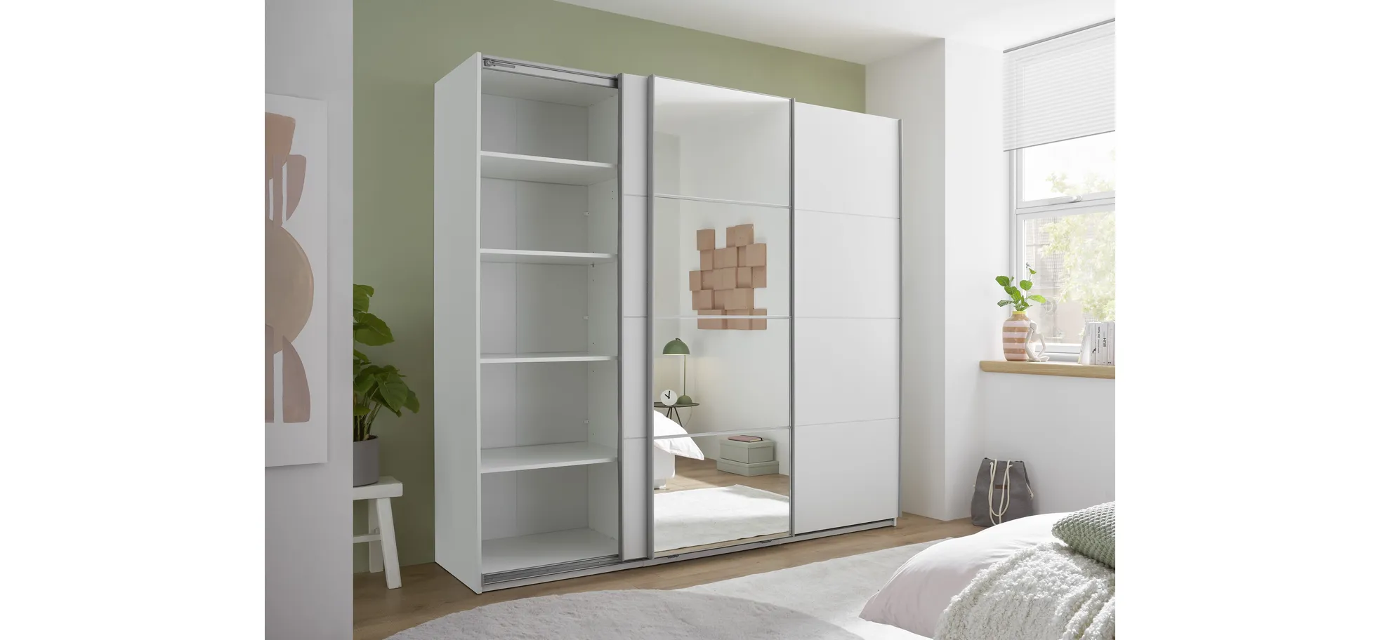 Schwebetürenschrank, weiß - MyStyle 3056 Schwebetürenschrank, weiß - MyStyle 3056