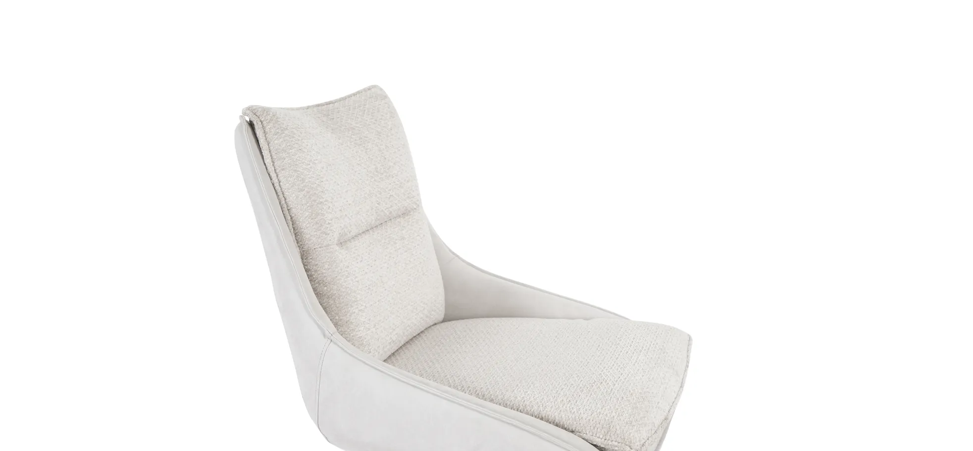 Stuhl, Bezug silber/Retrobliss, drehbar - Mandy