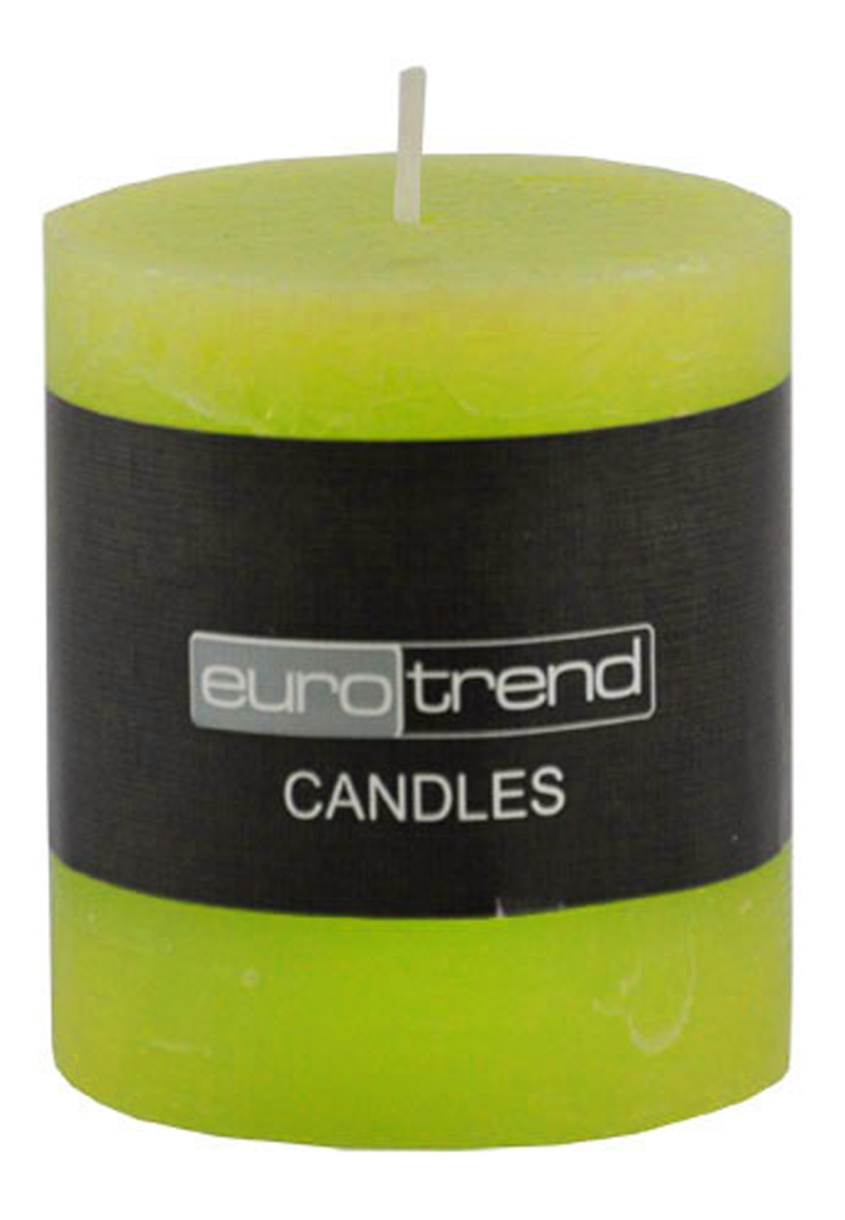 Cylinderkerze Rusti - limone 6,8cm Ø, 8cm Hoch