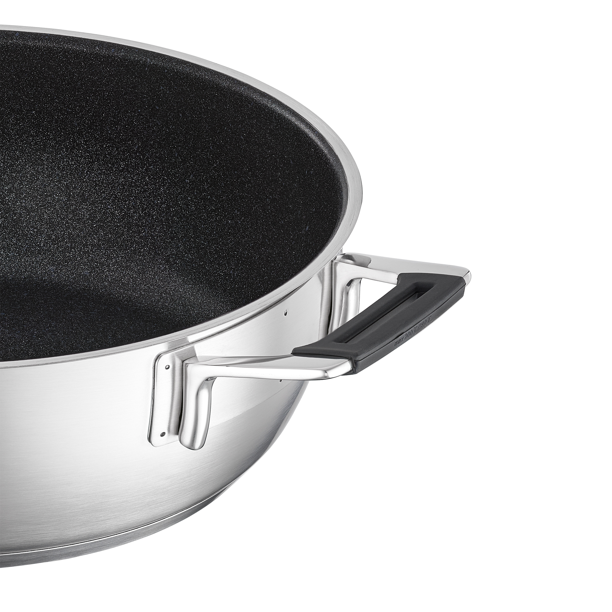 RÖSLE, Servierpfanne Ø 28cm Silence Pro - ProResist, Edelstahl, Antihaftversiegelung