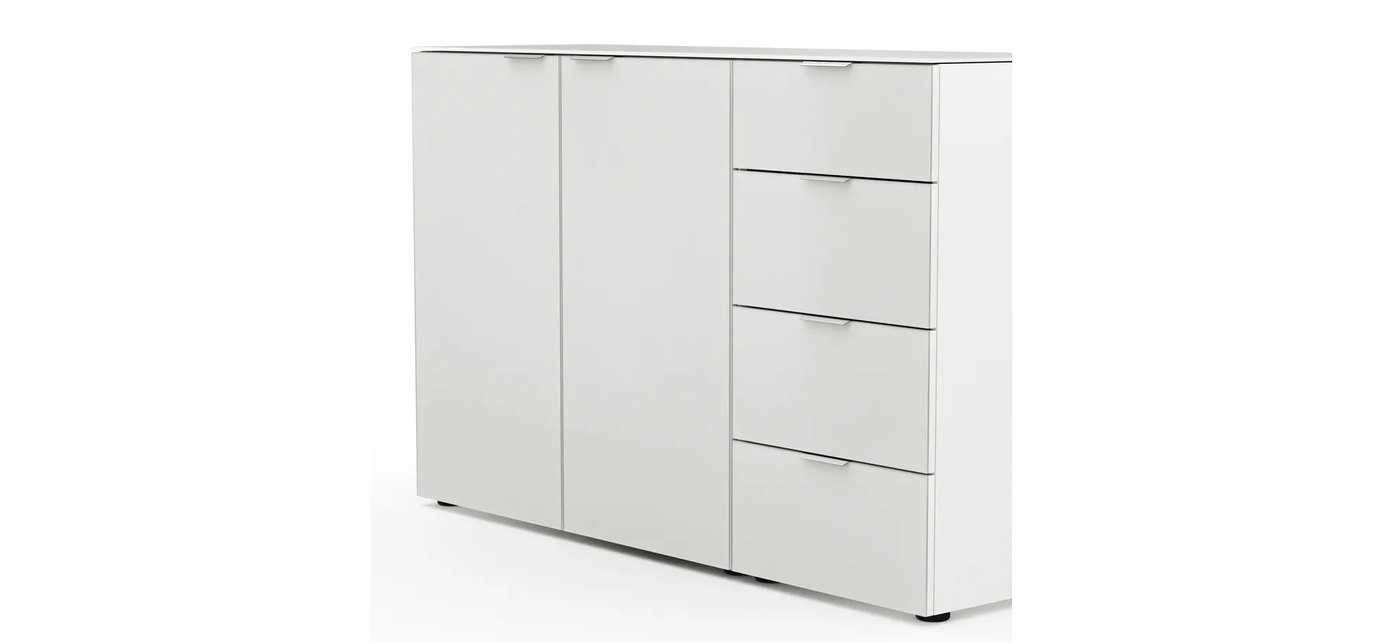 Kommode Colorado Beimöbel - BHT ca. 135x87x43 cm, Offwhite