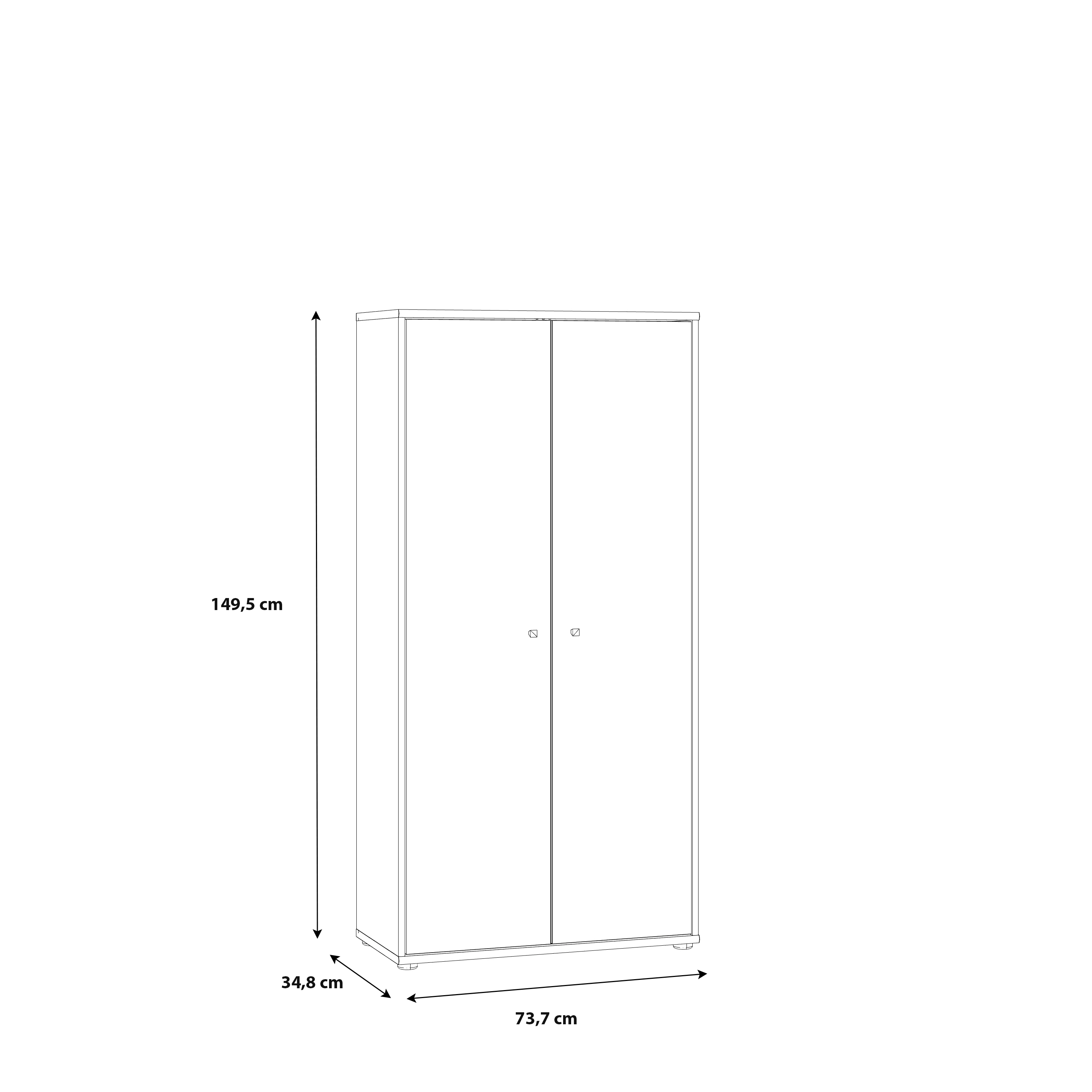 Schrank, Artisan Eiche - Faik