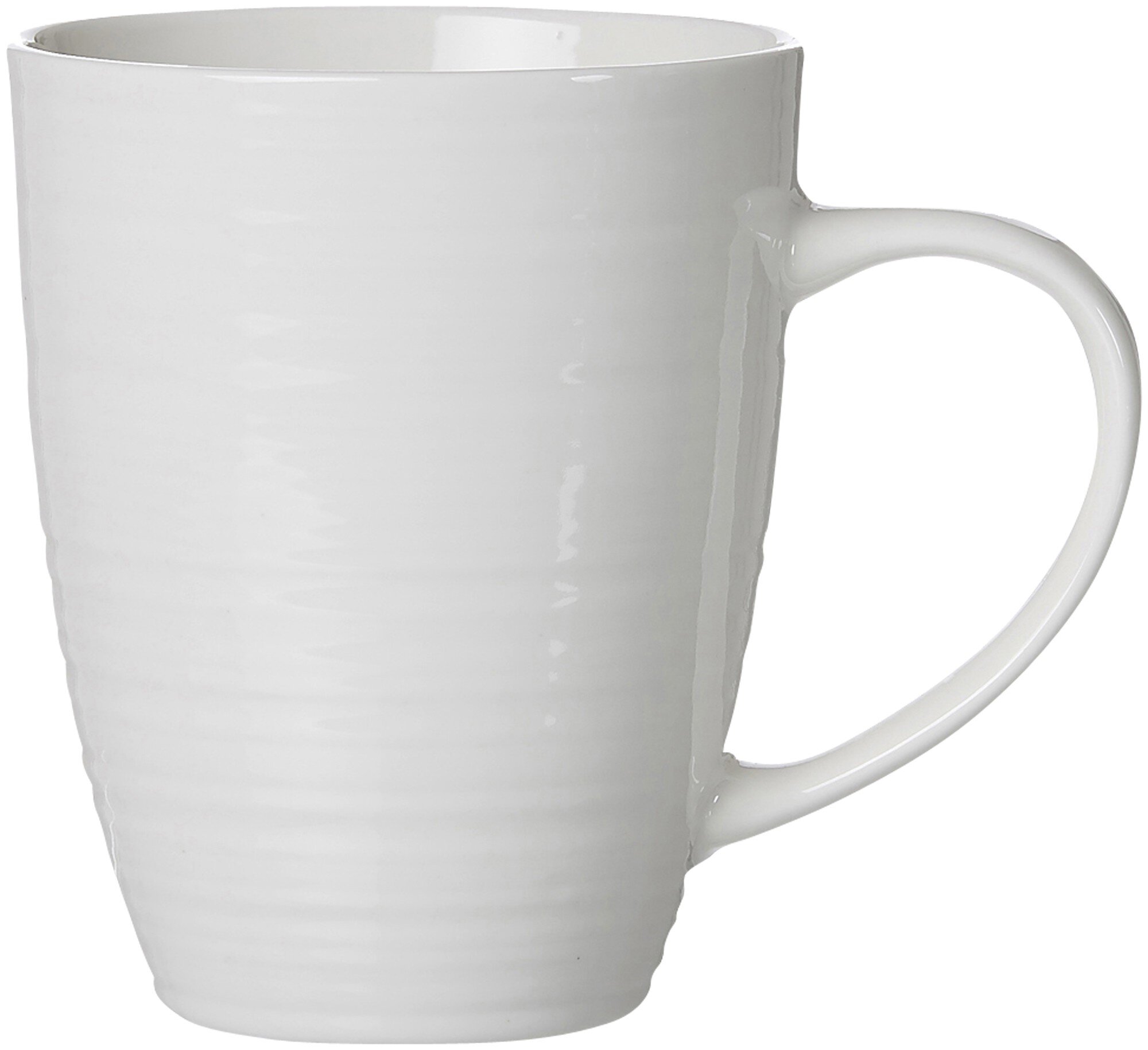 Henkelbecher Suomi Cremeweiss 310 ml - Porzellan, spülmaschinenfest, konisch, beige