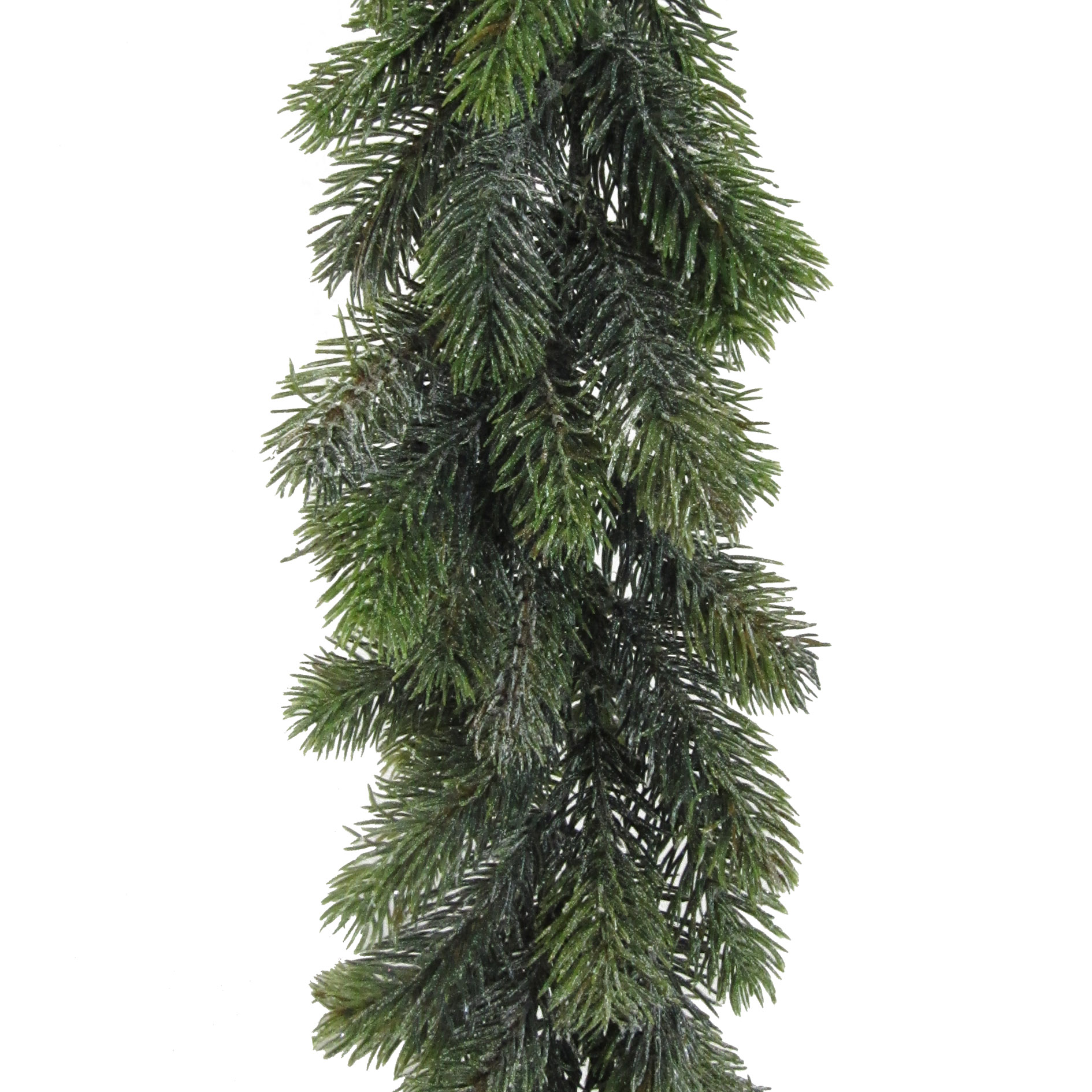 Künstliche Tannengirlande - grün/geeist 180 cm