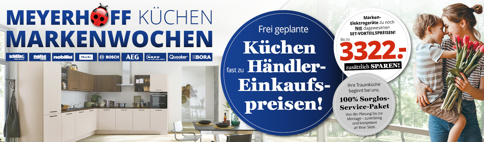 Küchen-Markenwochen • Küchen fast zu Händlereinkaufspreisen + Elektrogeräte Sets zu Vorteilspreisen