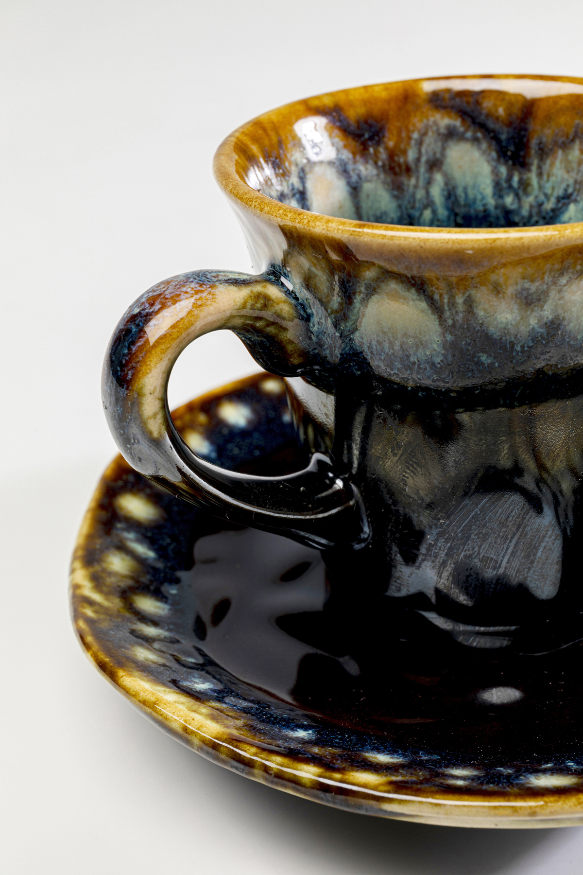 Espressotasse Lio Dunkelblau, Steingut - Accessoires