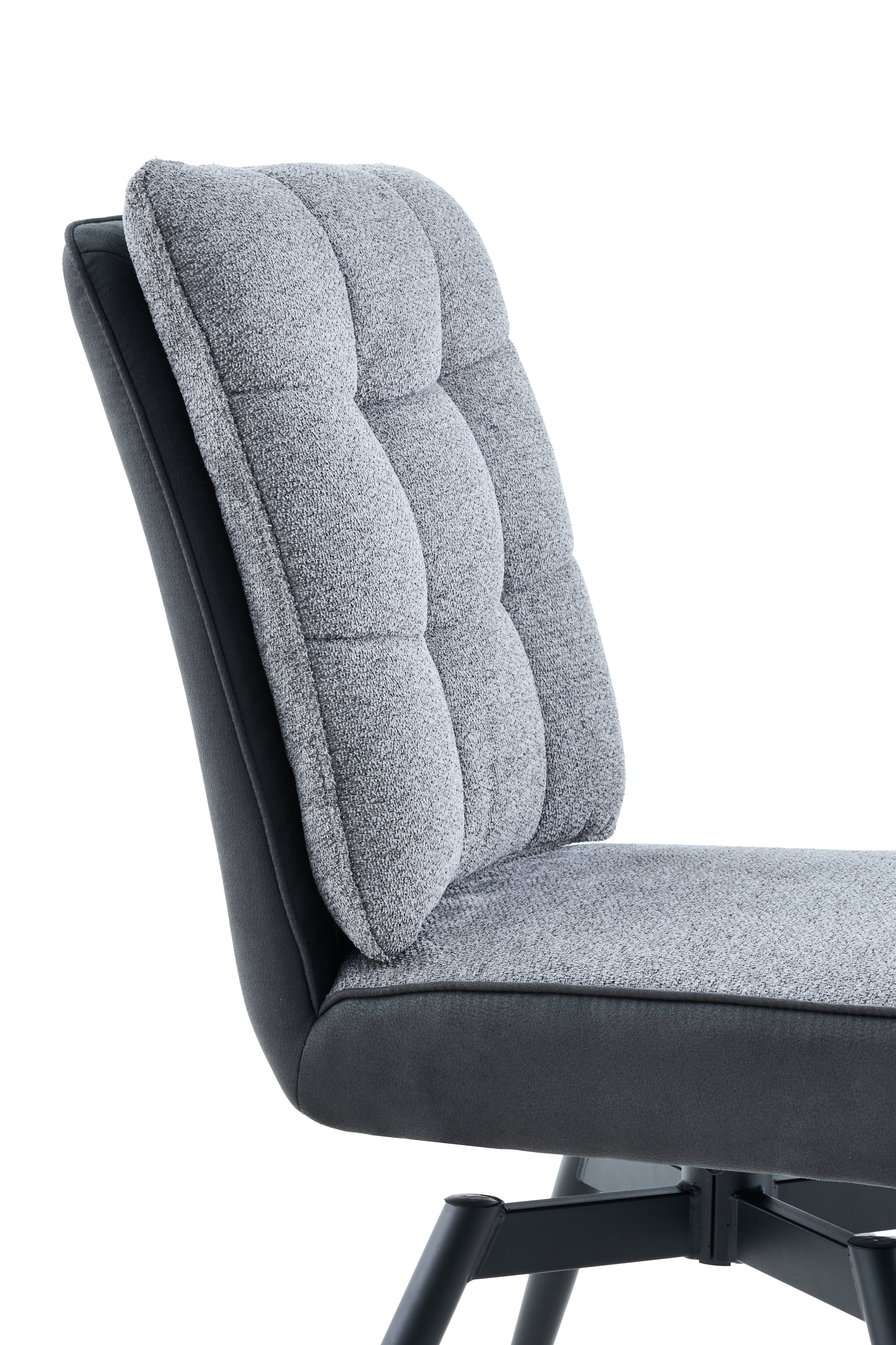 Vierfußstuhl, Microfaser dunkelgrau - MyStyle 4083