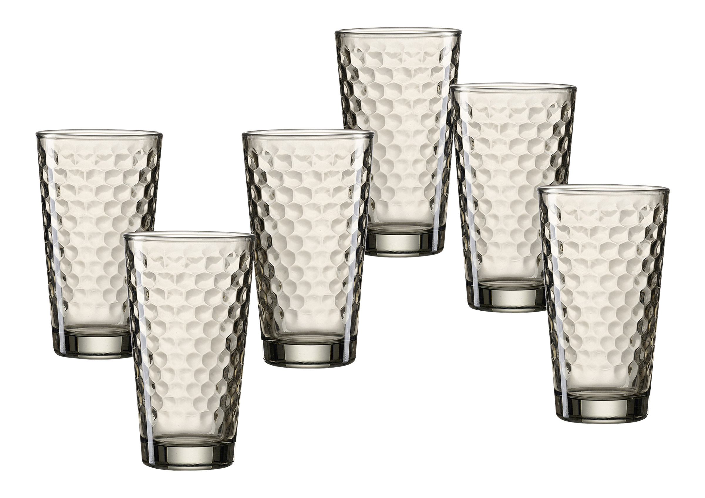 Trinkglas "Favo", 400ml - Smoke