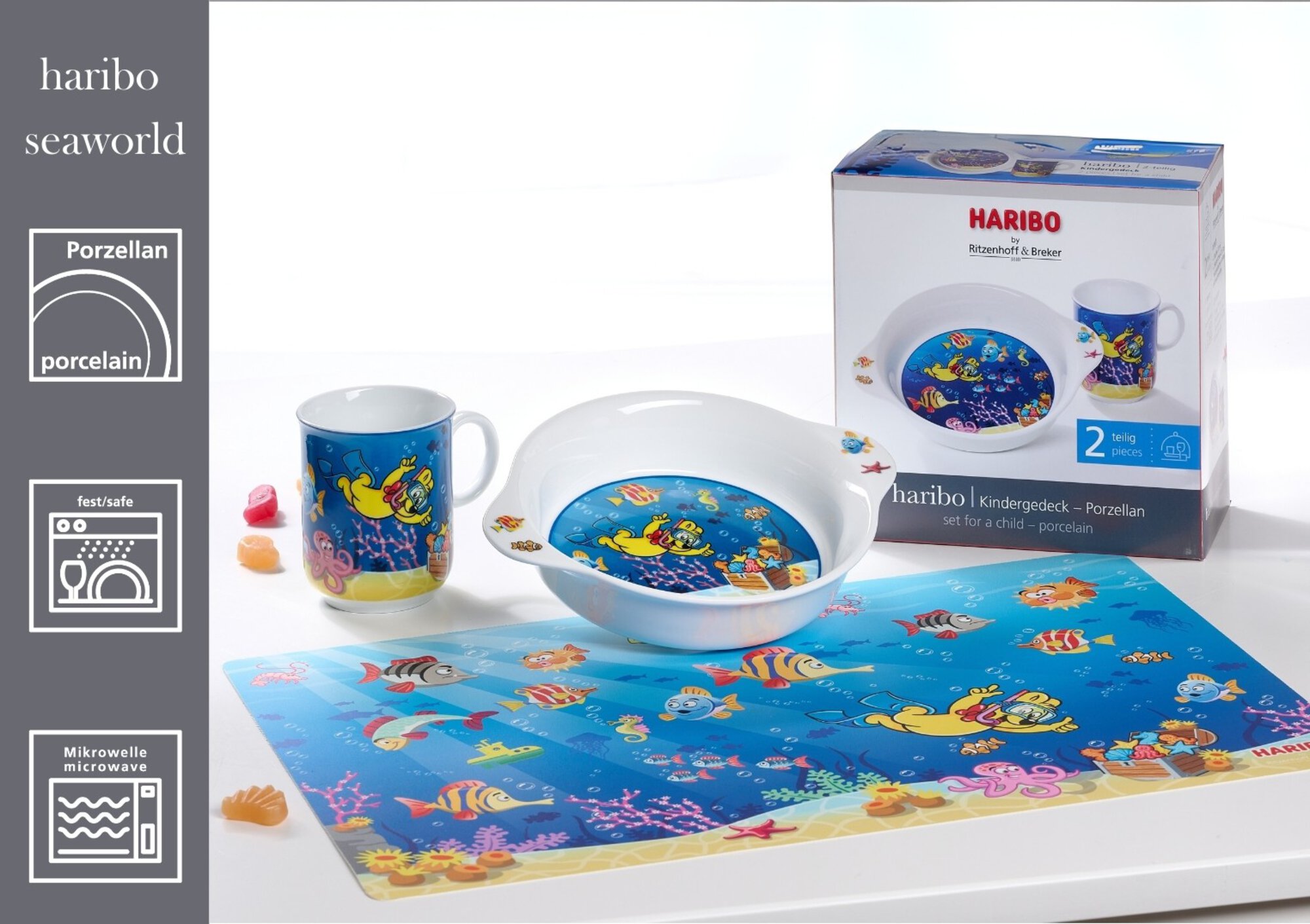 Tischset HARIBO - 45 x 30 cm Seaworld