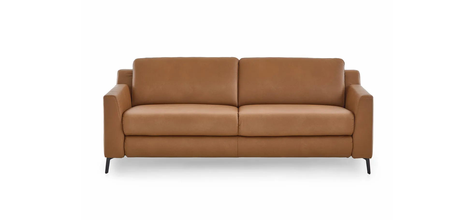 Sofa - 2,5-Sitzer, Leder, Braun