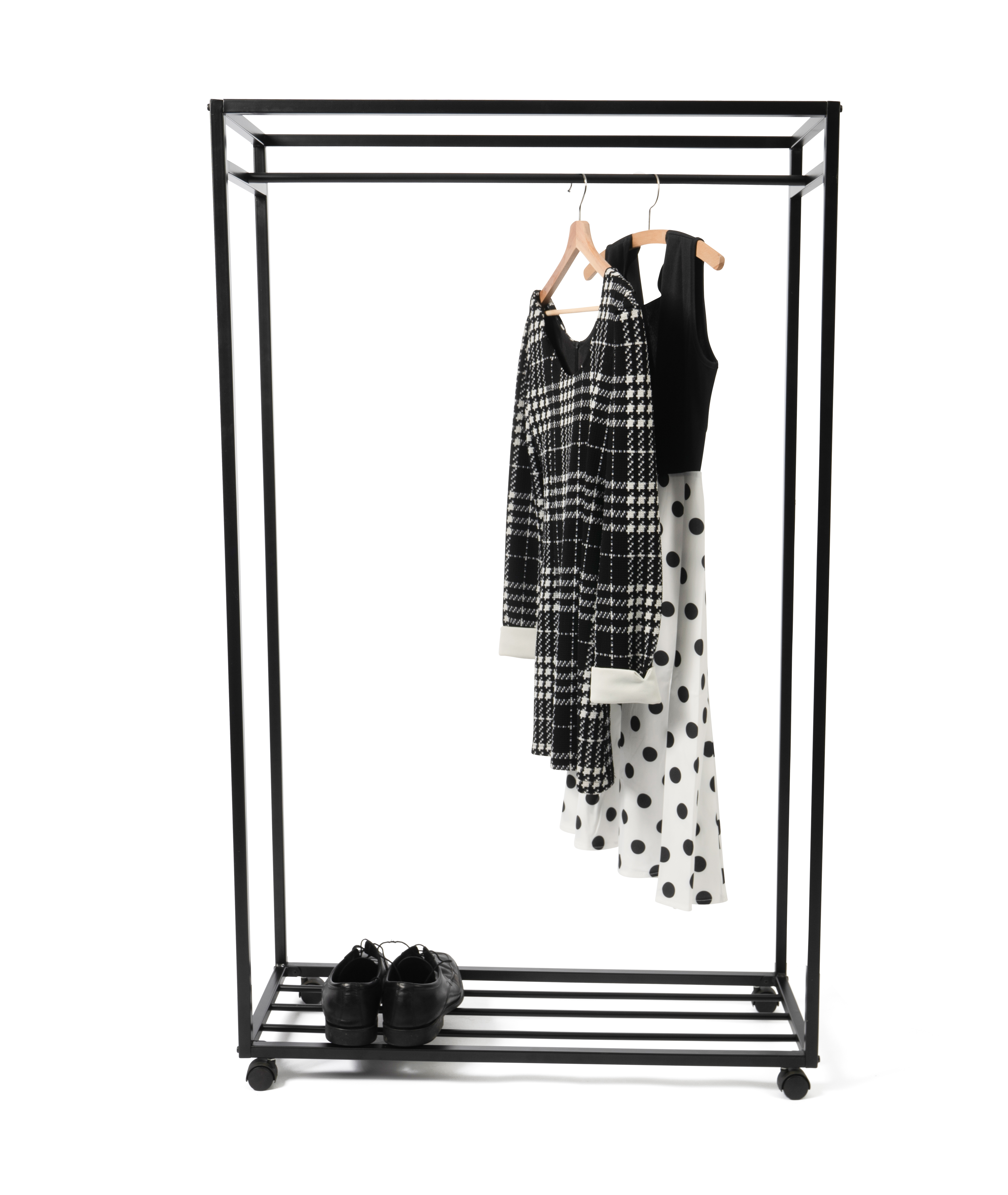 Kleiderständer, schwarz, 90x150x35 cm - Marlot