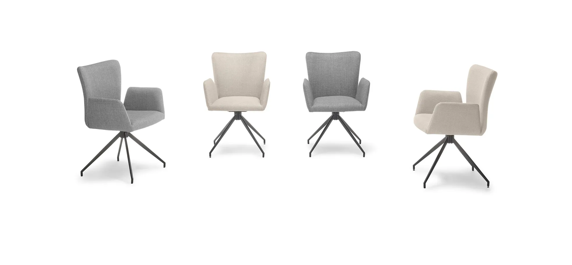 Vierfußstuhl mit Armlehne - Ayla