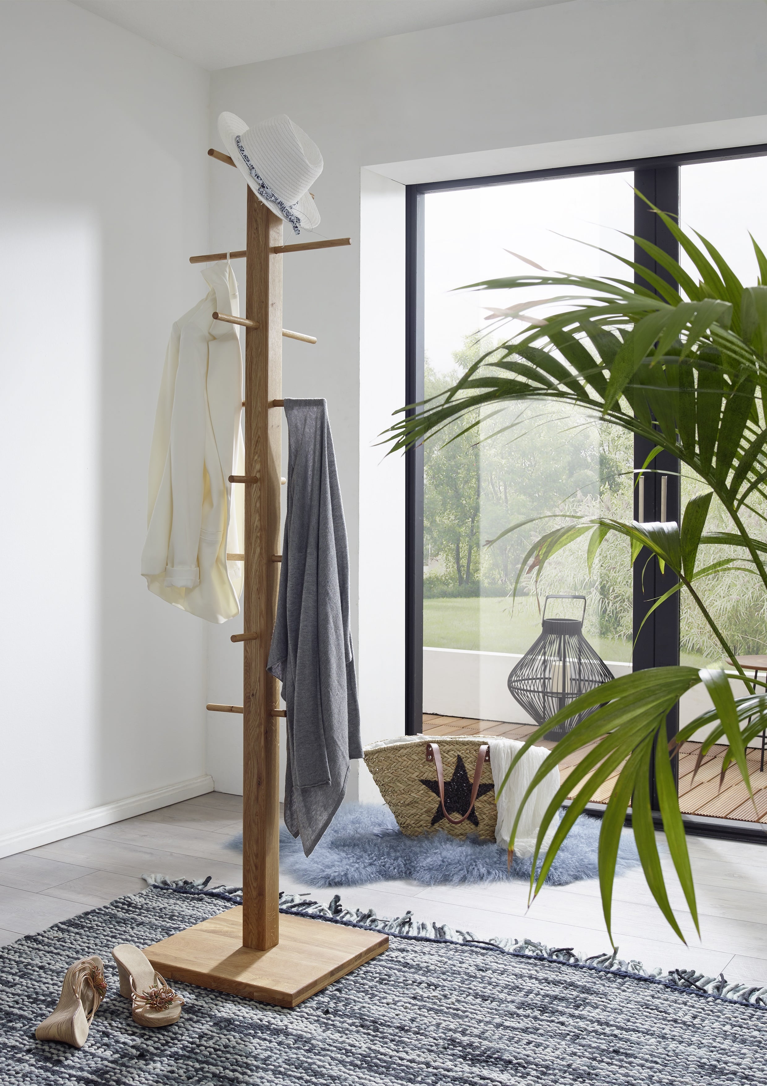 Kleiderständer, Wildeiche massiv geölt - MYKON 288