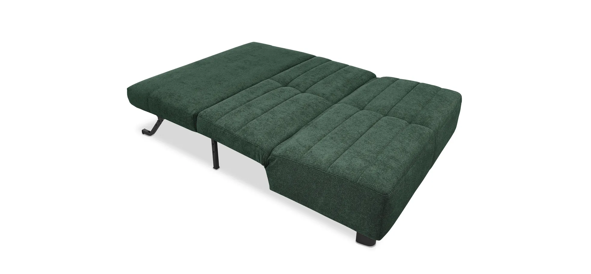 Faltsofa Easy - 2-Sitzer ohne Armlehne, ca. 140 cm inkl. Schlaffunktion, Stoff, Dunkelgrün Faltsofa Easy - 2-Sitzer ohne Armlehne, ca. 140 cm inkl. Schlaffunktion, Stoff, Dunkelgrün