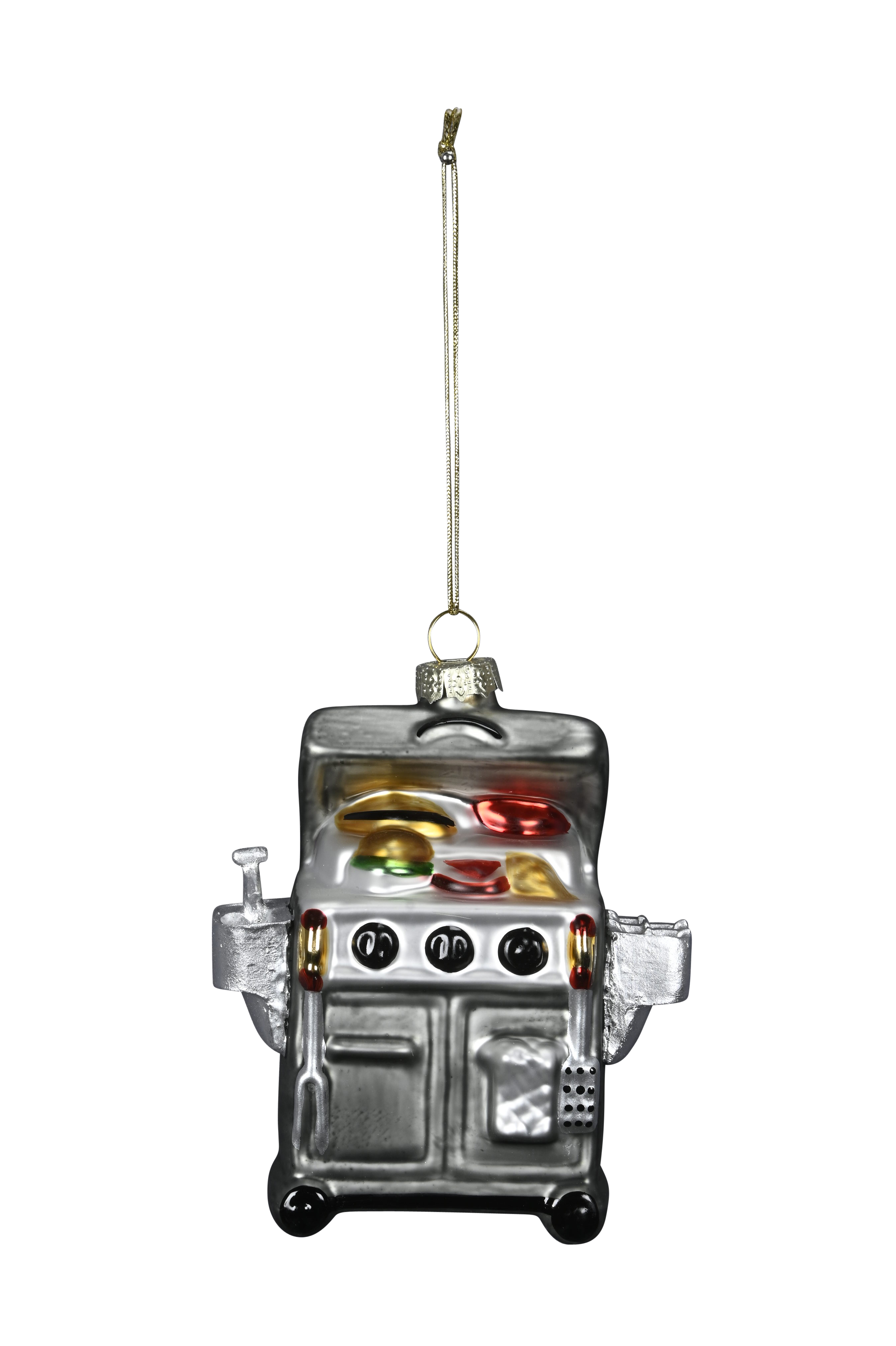 Hänger Grill - silber-grau, 10cm