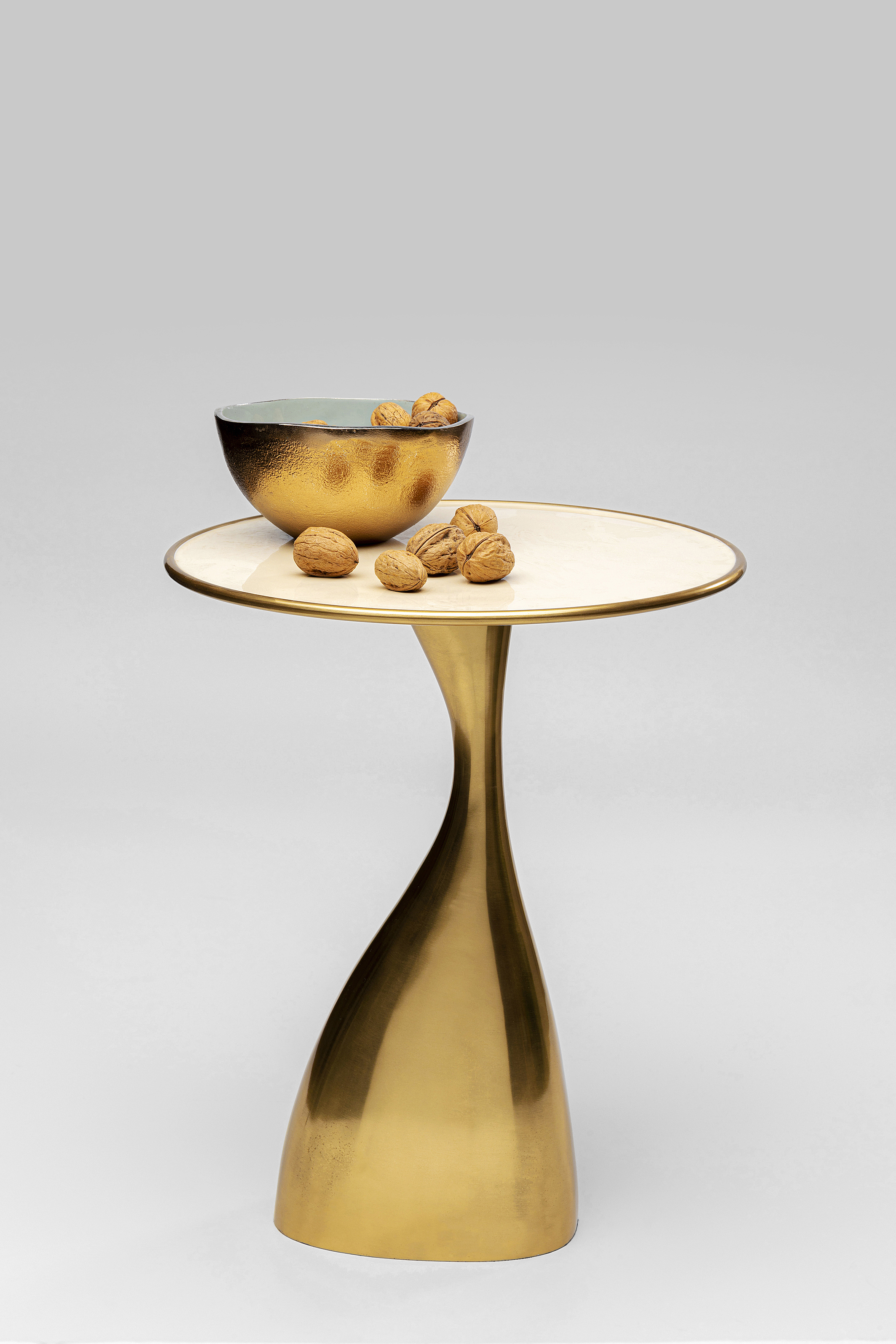 Beistelltisch Spacey, Aluminium, gold - Beistelltisch