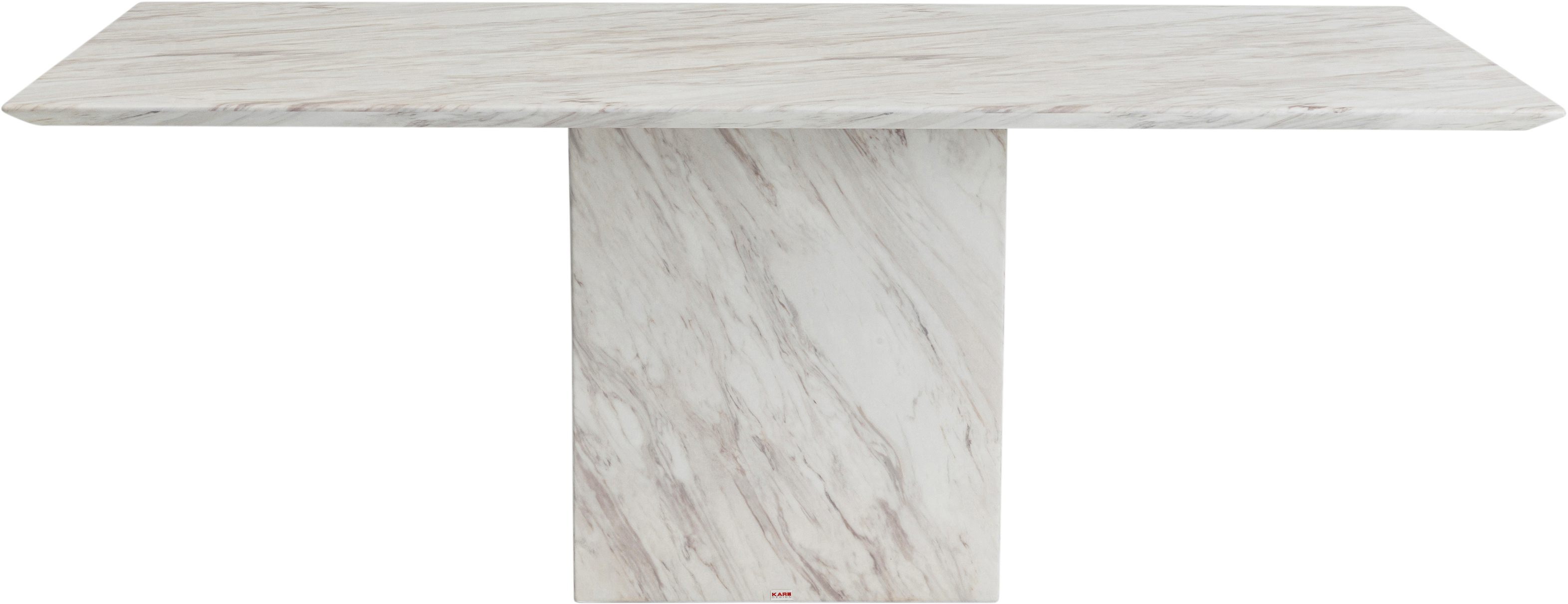 Esstisch rechteckig, Marmor, weiß - Artistico Marble