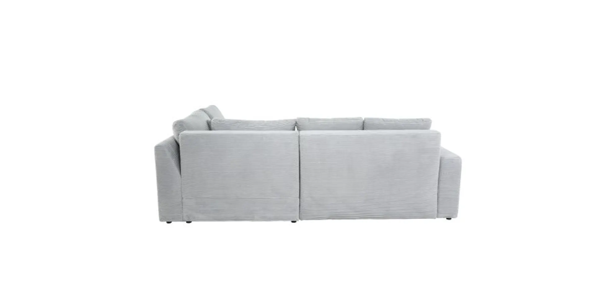 Ecksofa JANIS - 2,5-Sitzer, Ecke rechts inkl. Schlaffunktion , Stoff, Hellgrau Ecksofa JANIS - 2,5-Sitzer, Ecke rechts inkl. Schlaffunktion , Stoff, Hellgrau