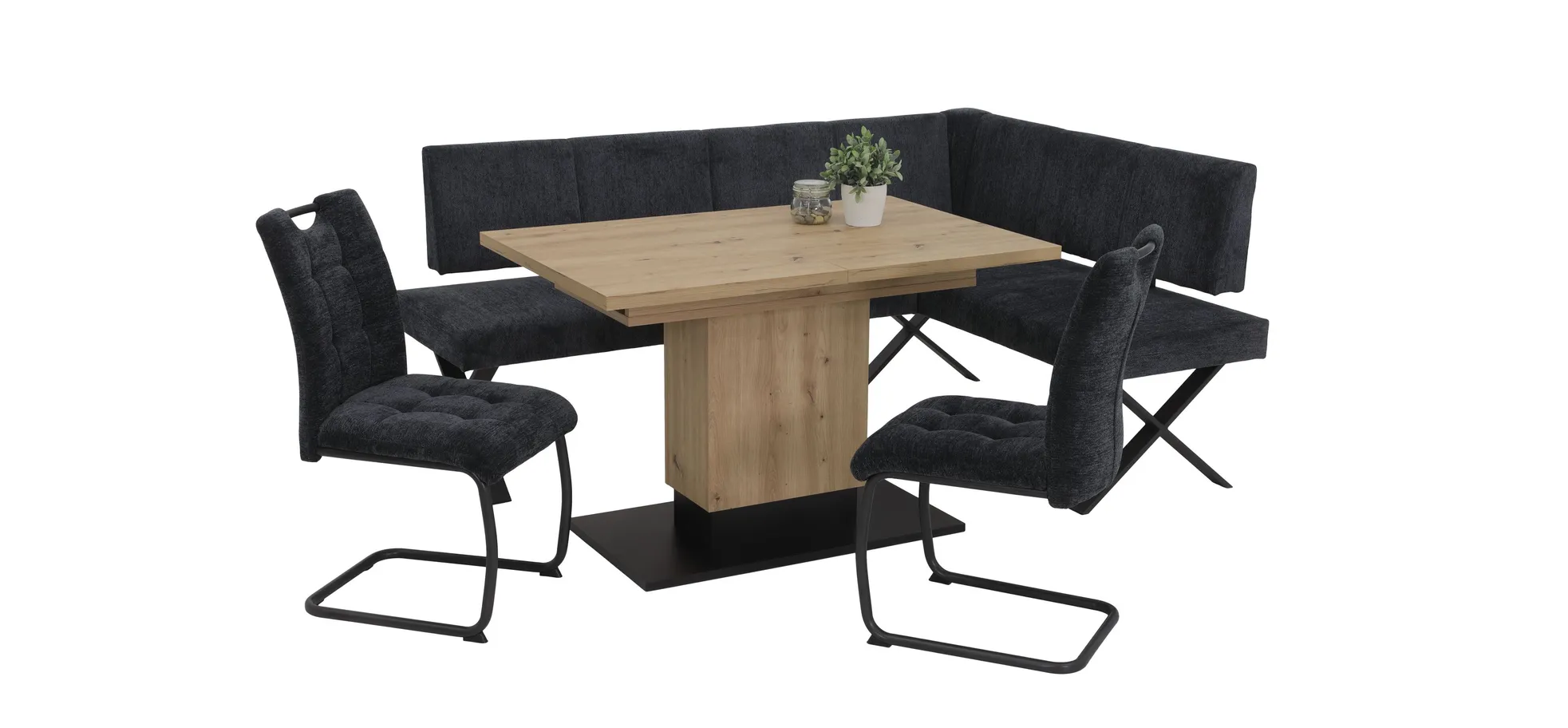 Schwingstuhl, Teddyoptik anthrazit - MyTrend362