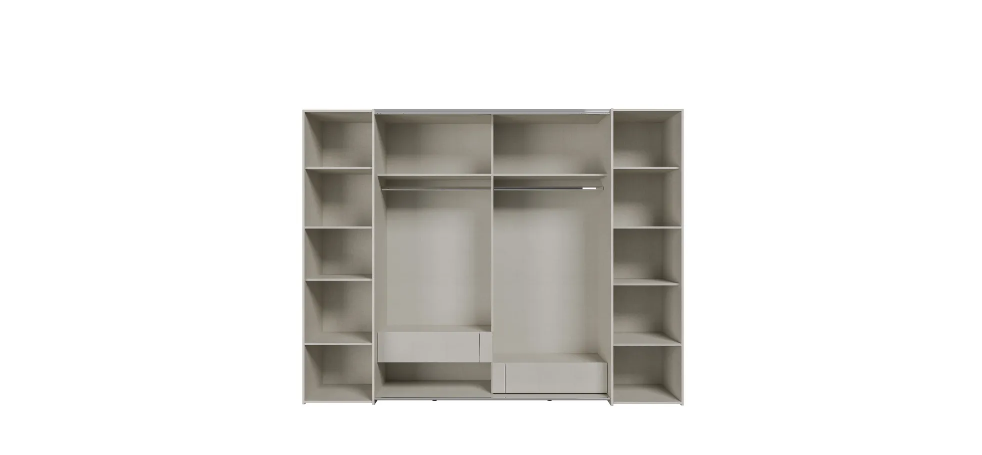 Schwebe-/Drehtürenschrank, Dekor sand - Fahda