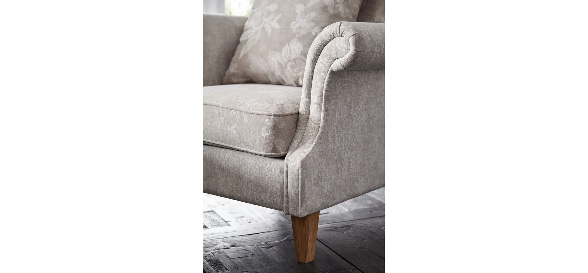 Ohrensessel Brunswick Romantic - Stoff, Mehrfarbig Ohrensessel Brunswick Romantic - Stoff, Mehrfarbig