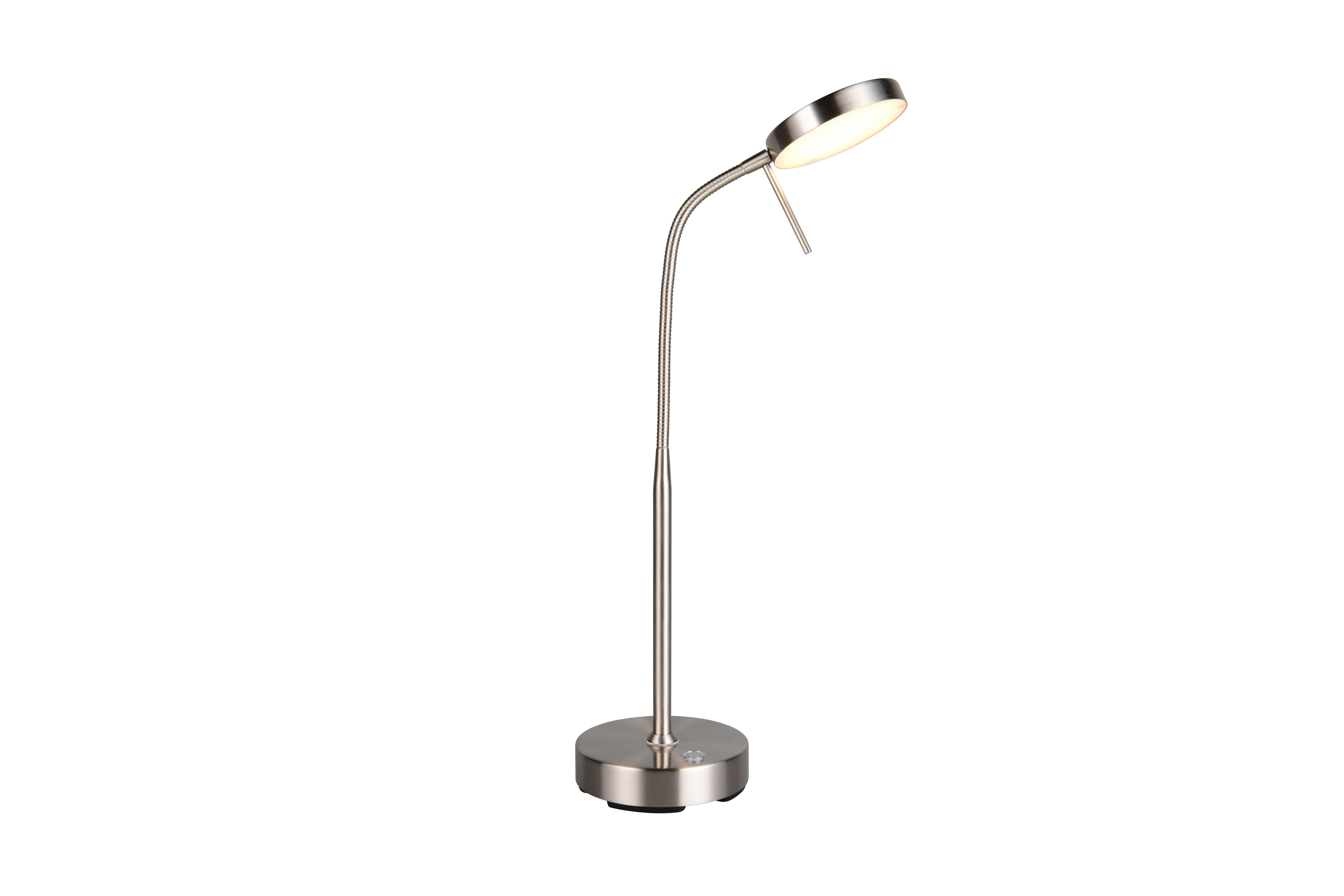 Akku-Tischleuchte Moreno - LED/5W, USB, nickel matt, ca. 25x14x40cm