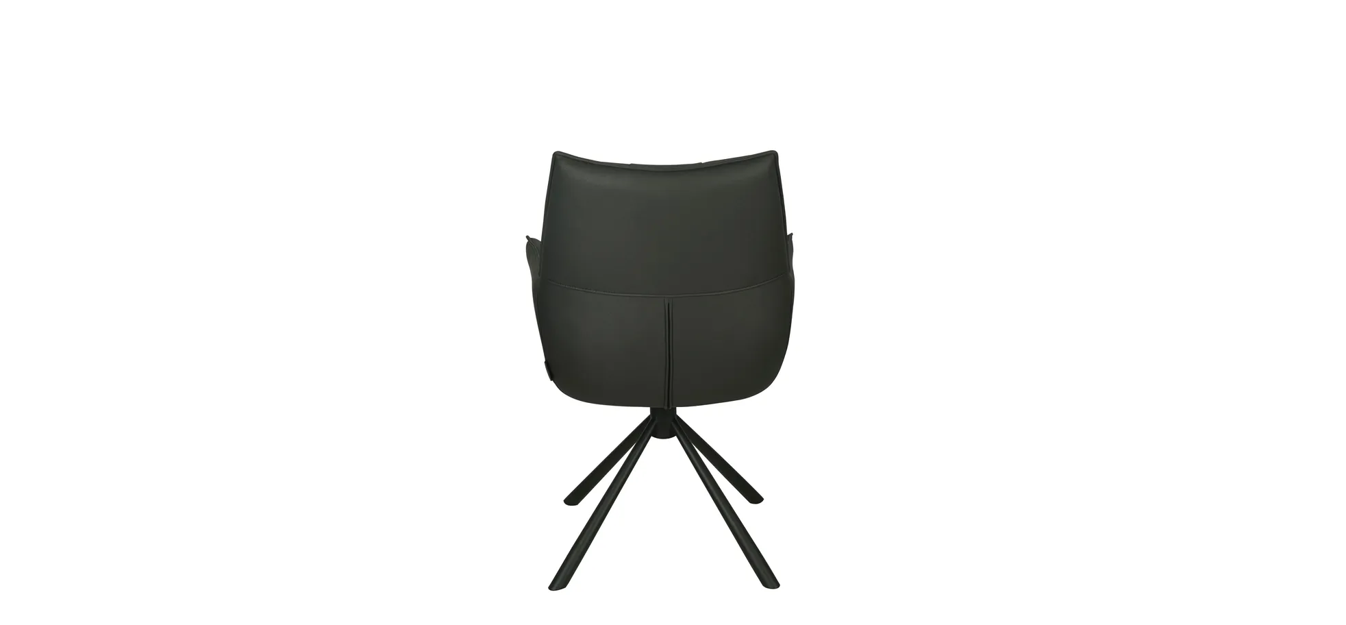 Armlehnstuhl, Stoff schwarz, drehbar - Makana