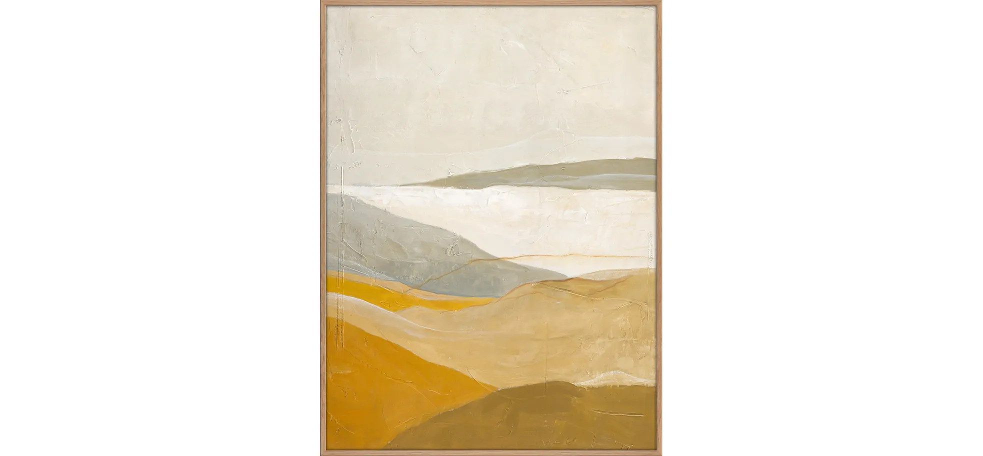 Leinwandbild - BHT ca. 90x120x3 cm, Beige-Grau