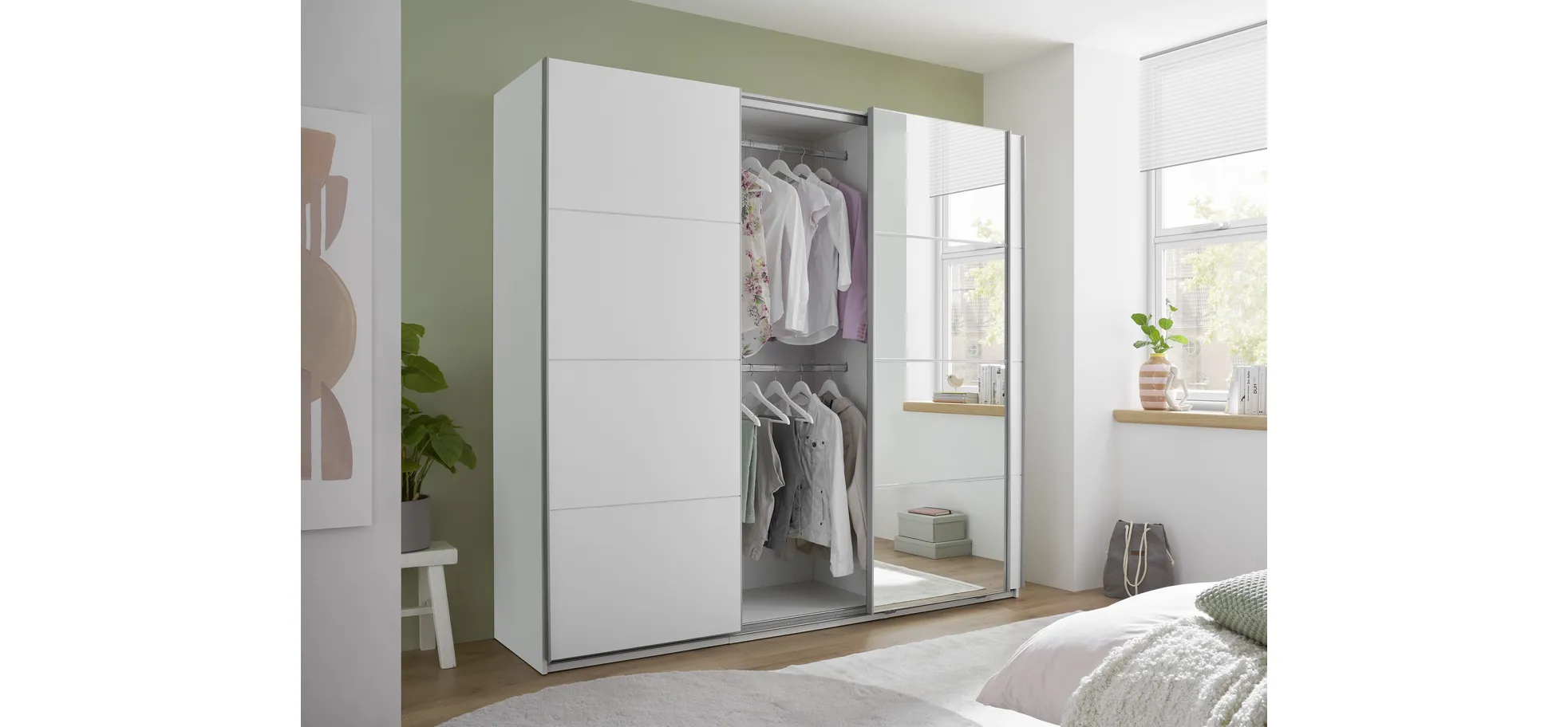 Schwebetürenschrank, weiß - MyStyle 3056 Schwebetürenschrank, weiß - MyStyle 3056