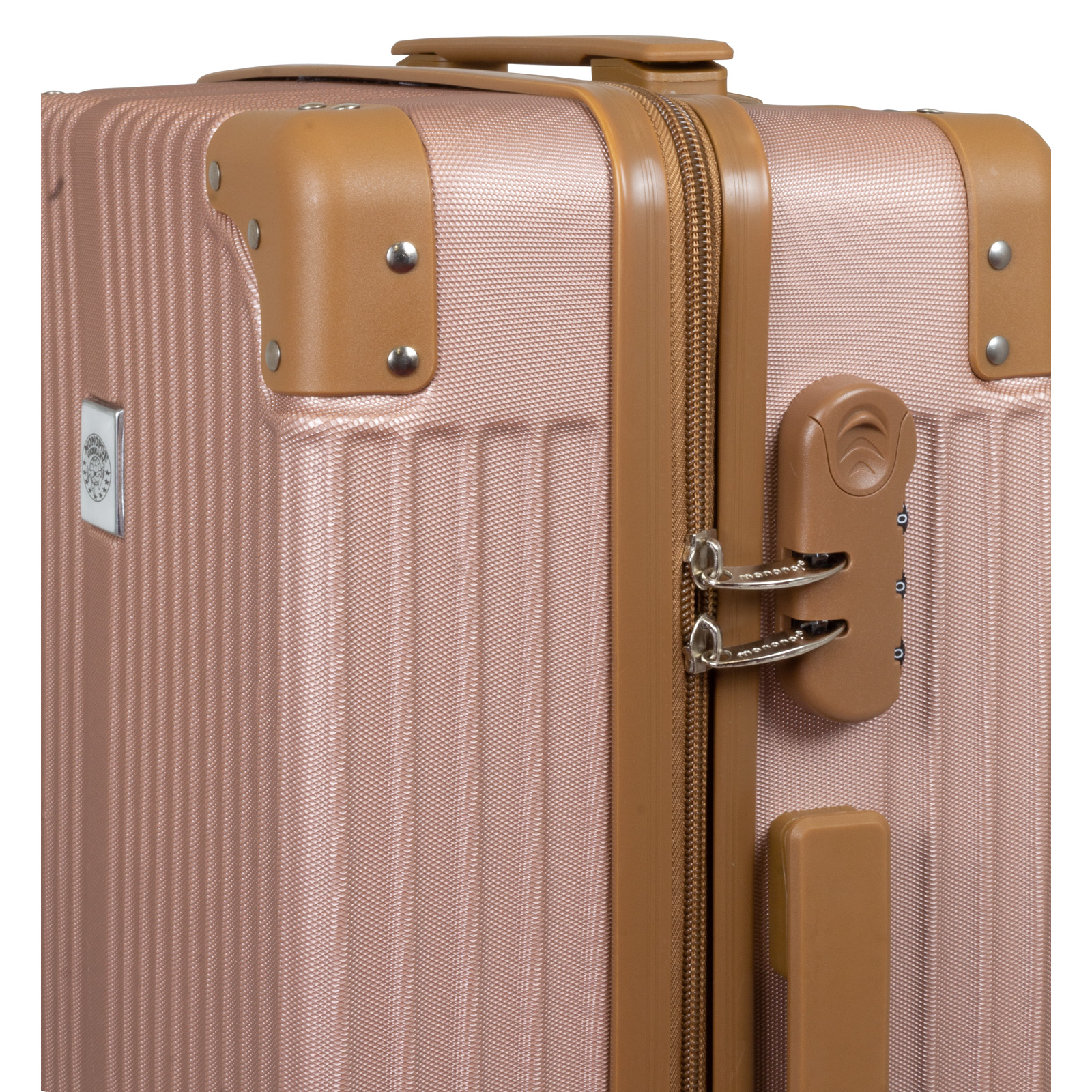 Koffer Barbados, groß - 77cm, doppelräder, rosegold