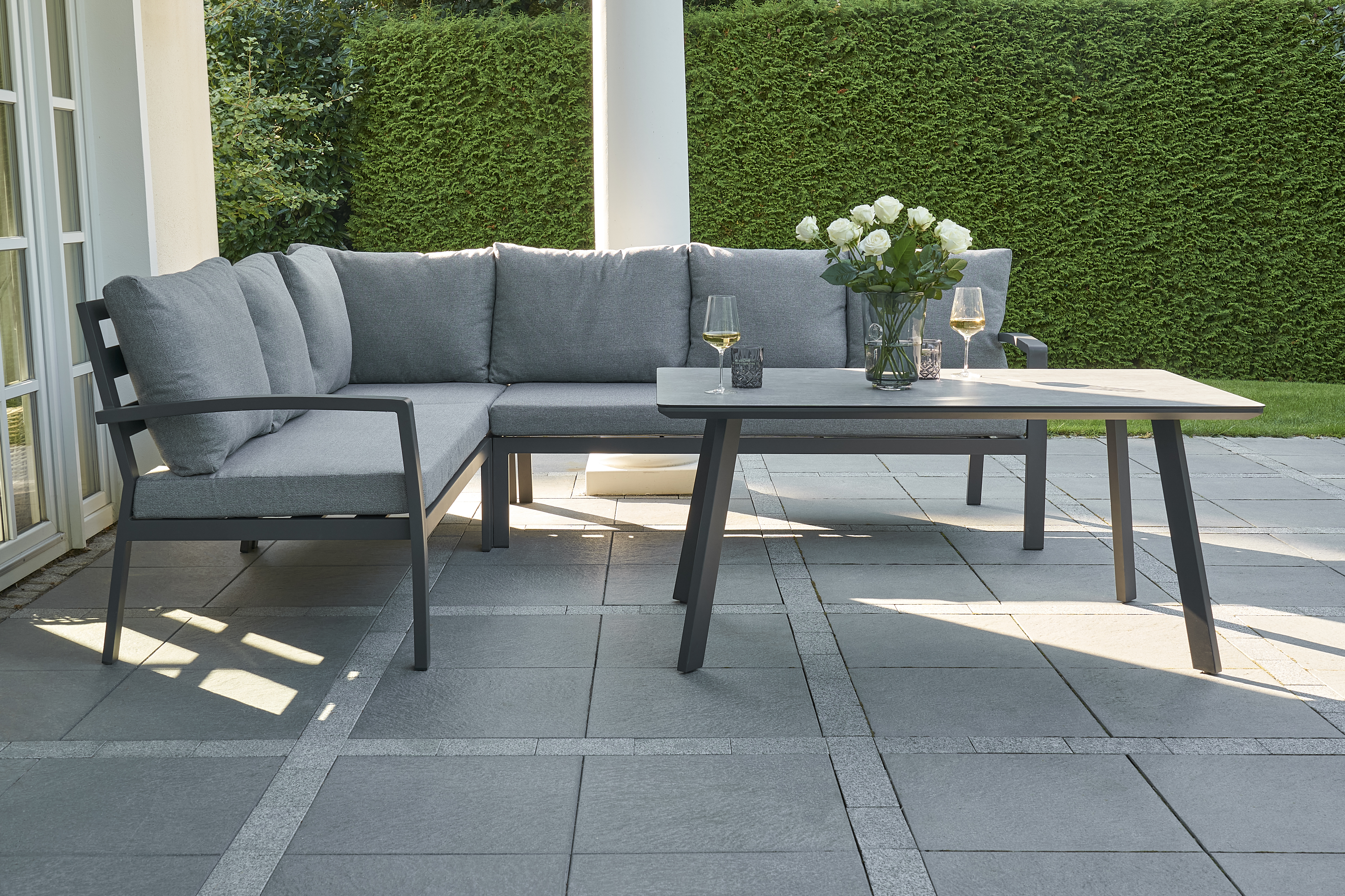 Lounge-Set 4tlg.,Outdoor, mit Sitzauflage - Bondino