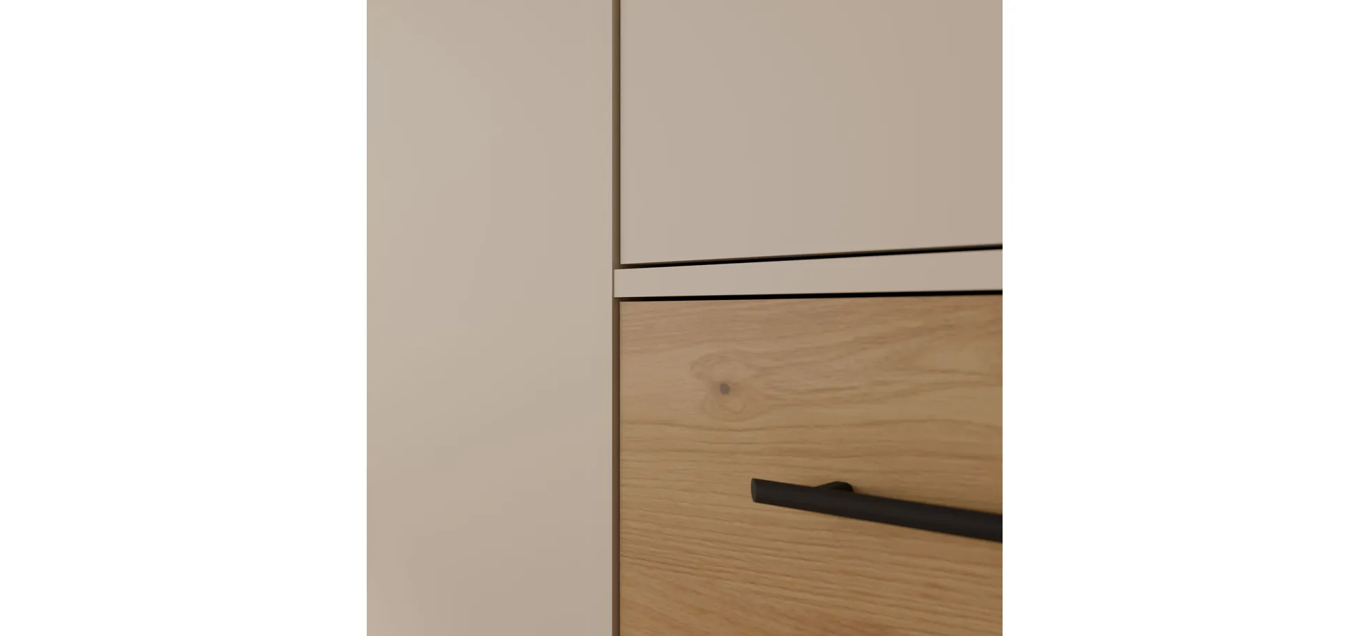 Drehtürenschrank, Dekor sand - Fathie