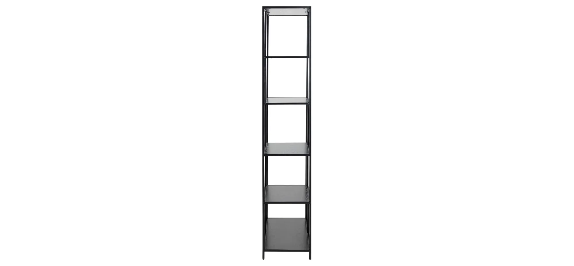 Bücherregal - Esche schwarz, Schwarz