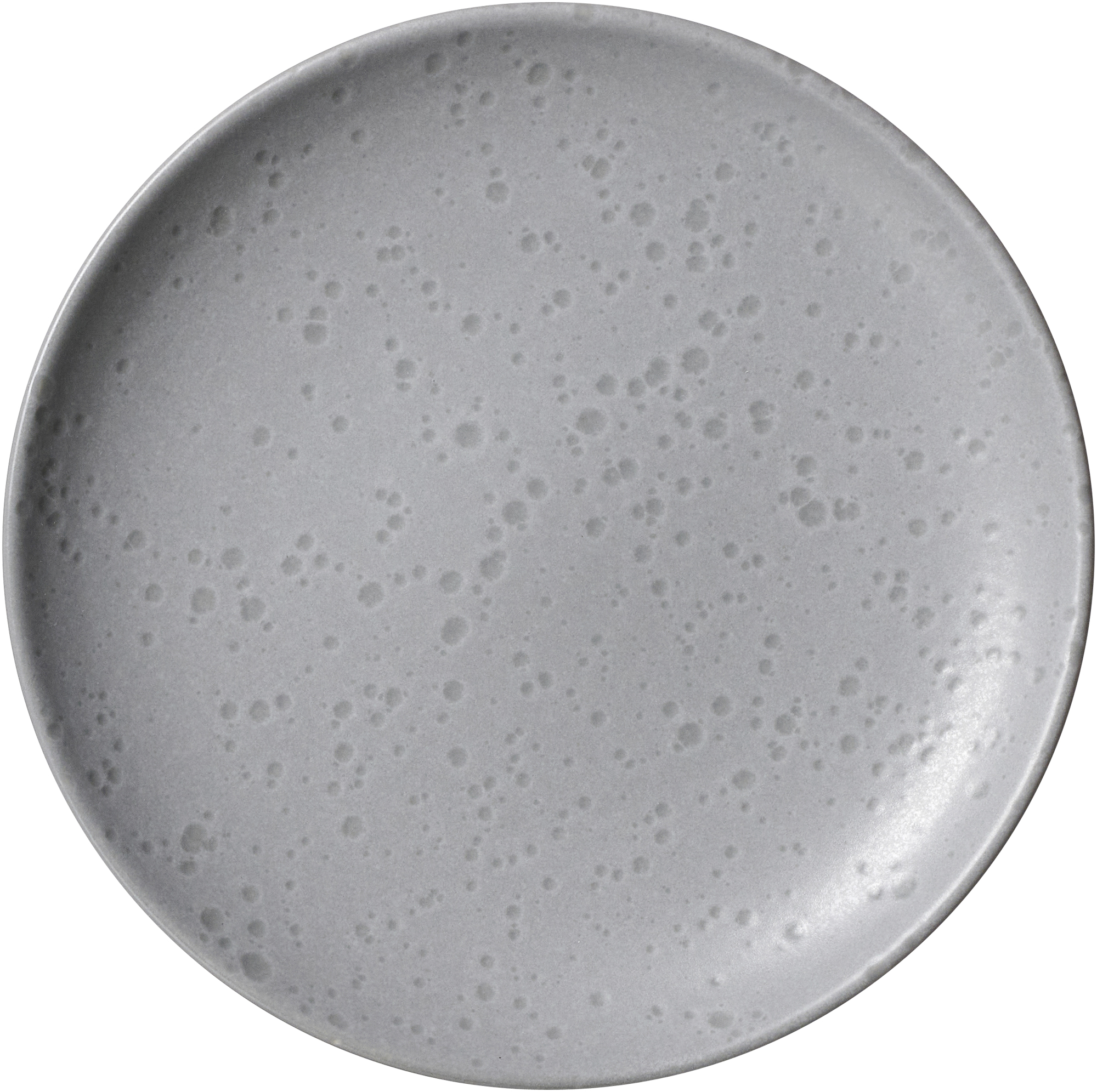 Frühstücksteller Kitwe Grau 20 cm - Steingut, spülmaschinenfest, rund, grau