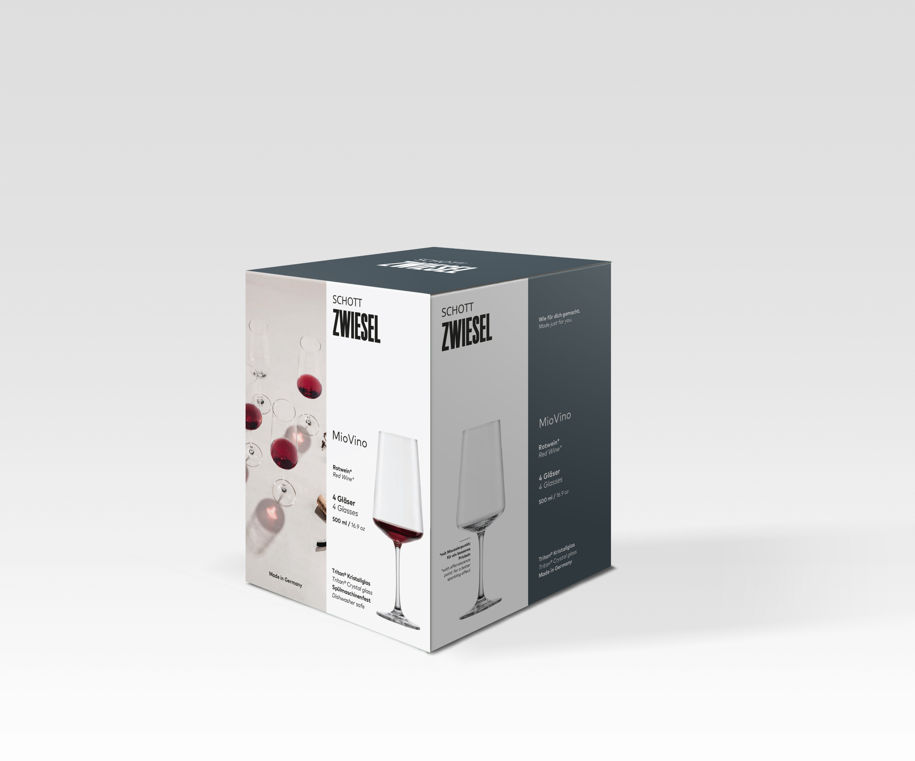 Rotweinglas MIOVINO 500 ml - 4-er Set