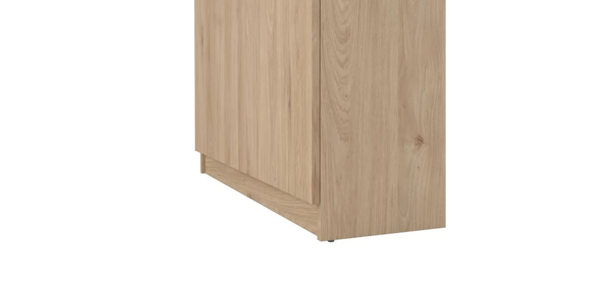 Schuhschrank - B ca. 81 cm, Jackson Hickory Nachbildung, Schwarz
