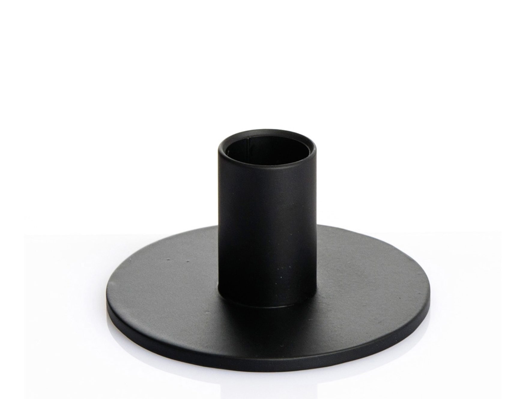 Kerzenhalter - Artax schwarz 8,3cm Ø, 4,5cm Hoch