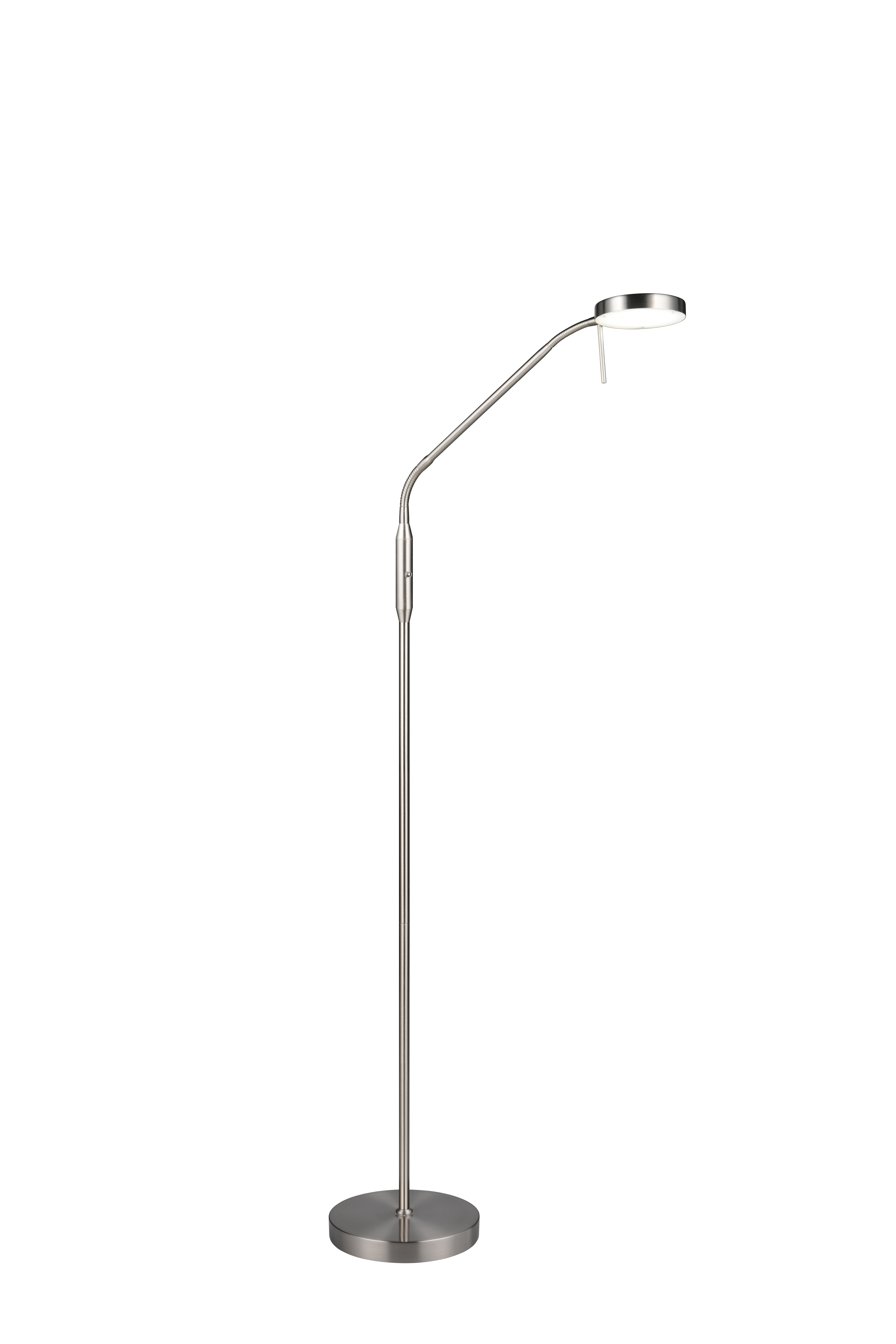 Akku-Stehleuchte Moreno - LED/5W, USB, nickel matt, ca. 40x22x150cm