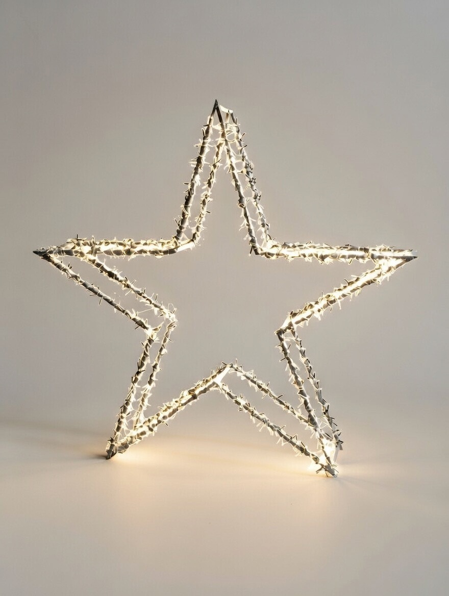 LED-Metallstern Hx150 cm, 1600 LED - 3D