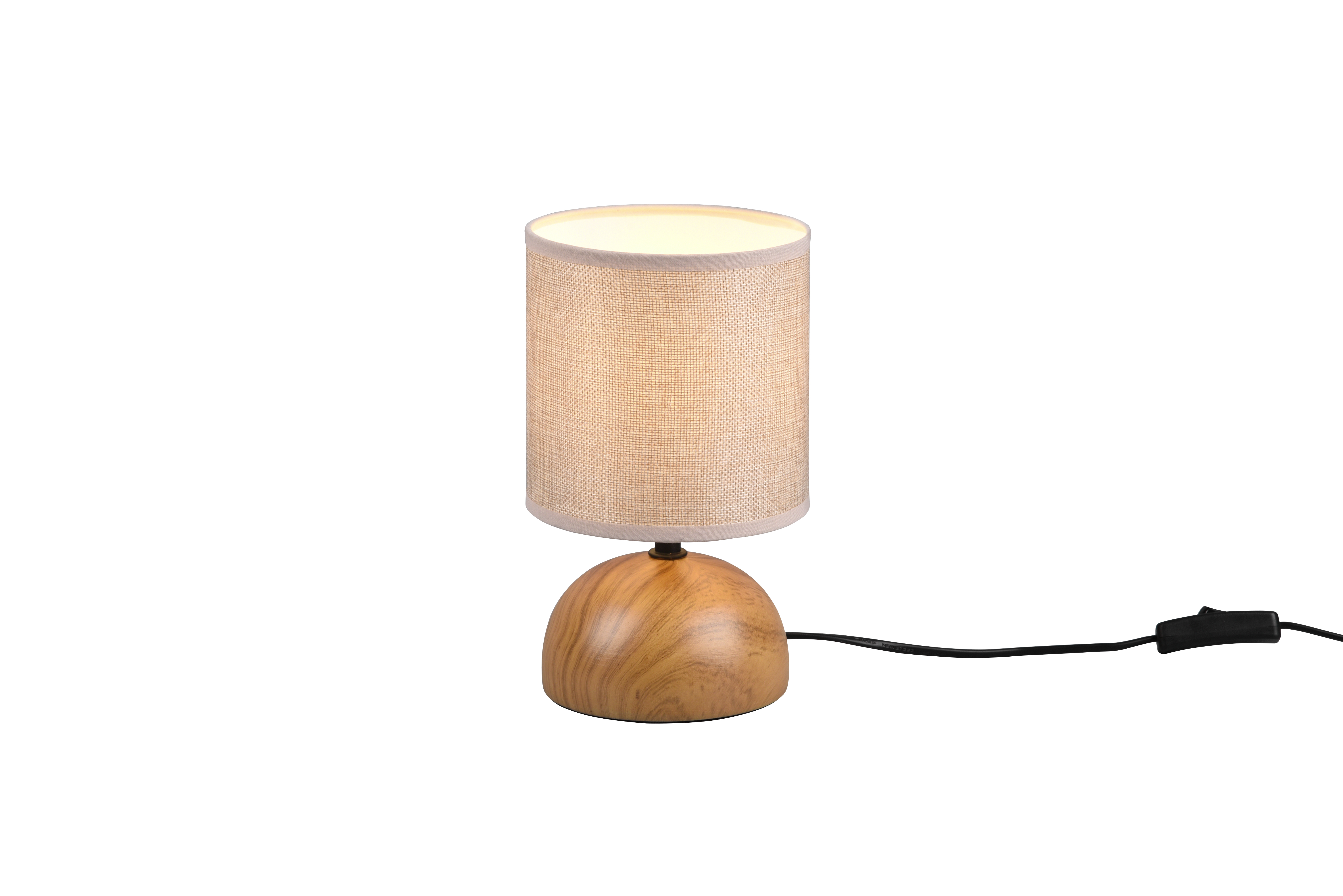 Tischleuchte Luci - 1flg., Keramik/Holznachbildung, ca. 23x Ø14 cm