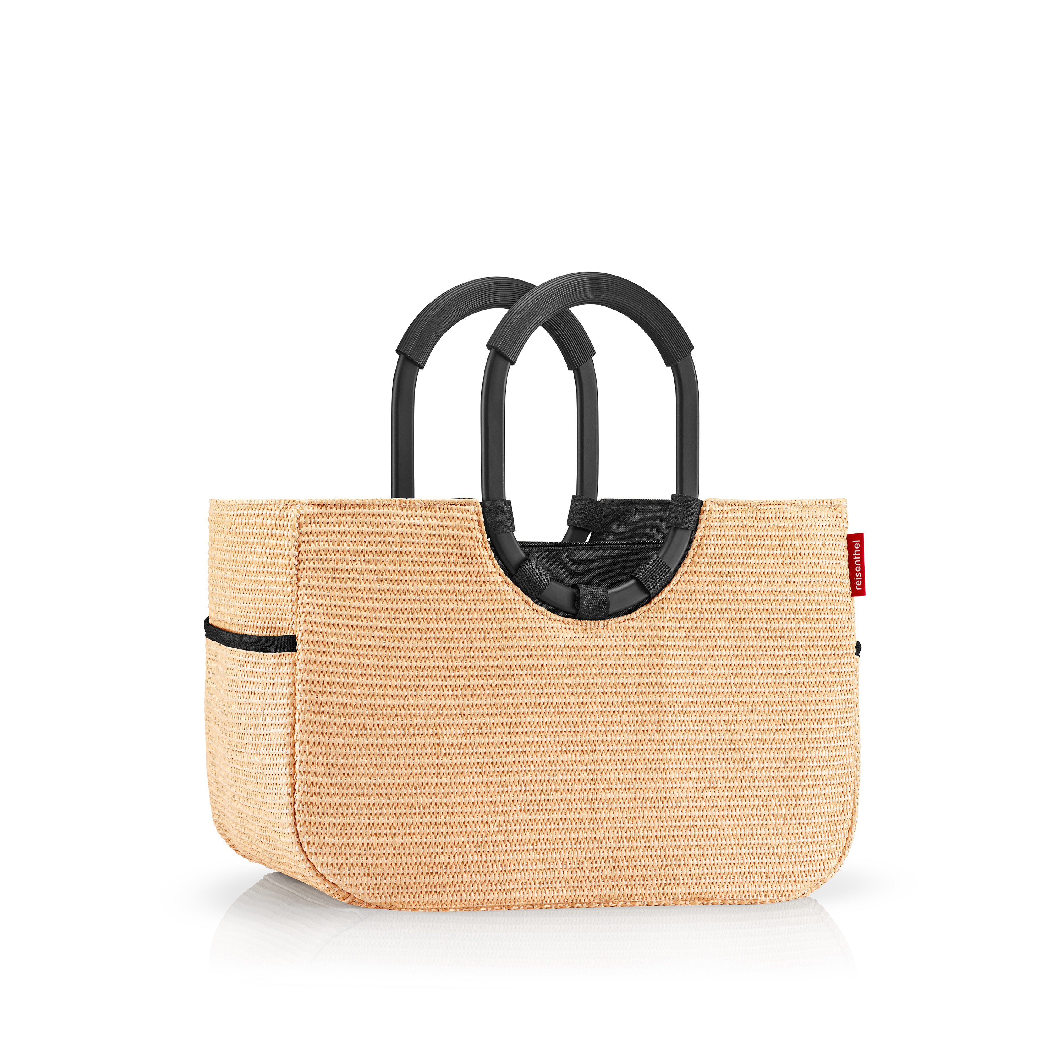 reisenthel, loopshopper M - frame raffia black