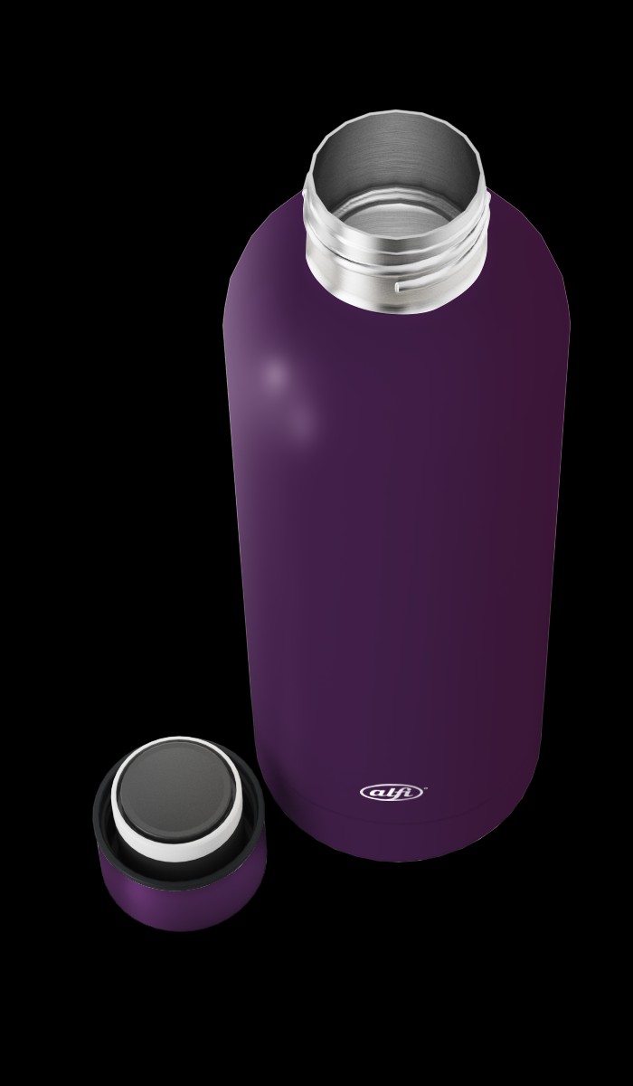 Isolier-Trinkflasche deep lavender mat 0,5l - BASICS BOTTLE