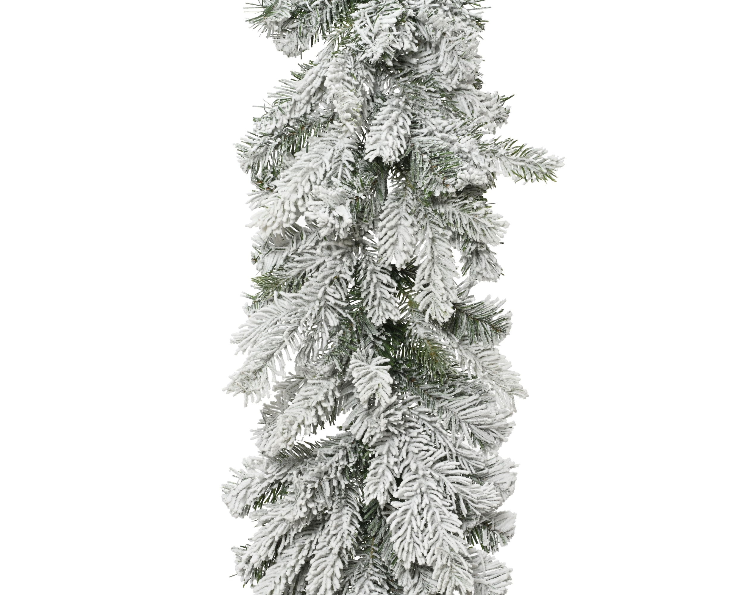 Grandis Tannengirlande, beschneit, indoor - grün/weiss, ca. D.20cm x L.270cm