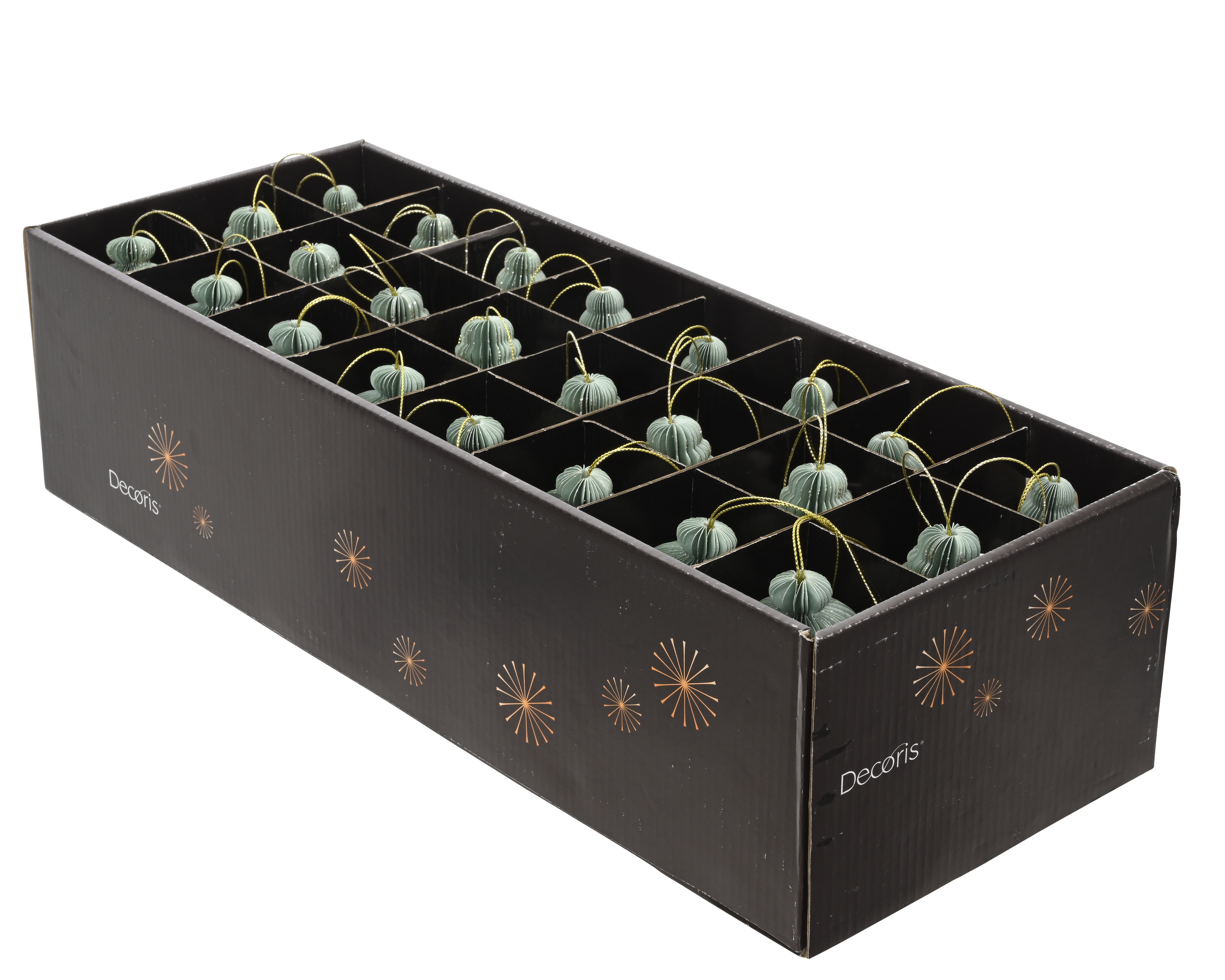 Hänger Ornament - mint, Papier, Ø5.5-H12cm