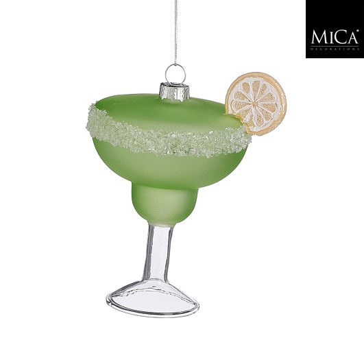 Ornament Cocktail - grün - l9,5xb7,5xh11,5cm